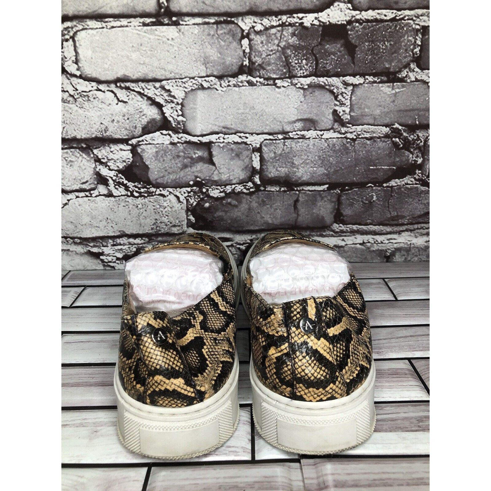 Aquatalia Aquatalia Leopard Print Leather Slip On Casual Sneaker Shoes Size US 8 / IT 38 - 4 Thumbnail
