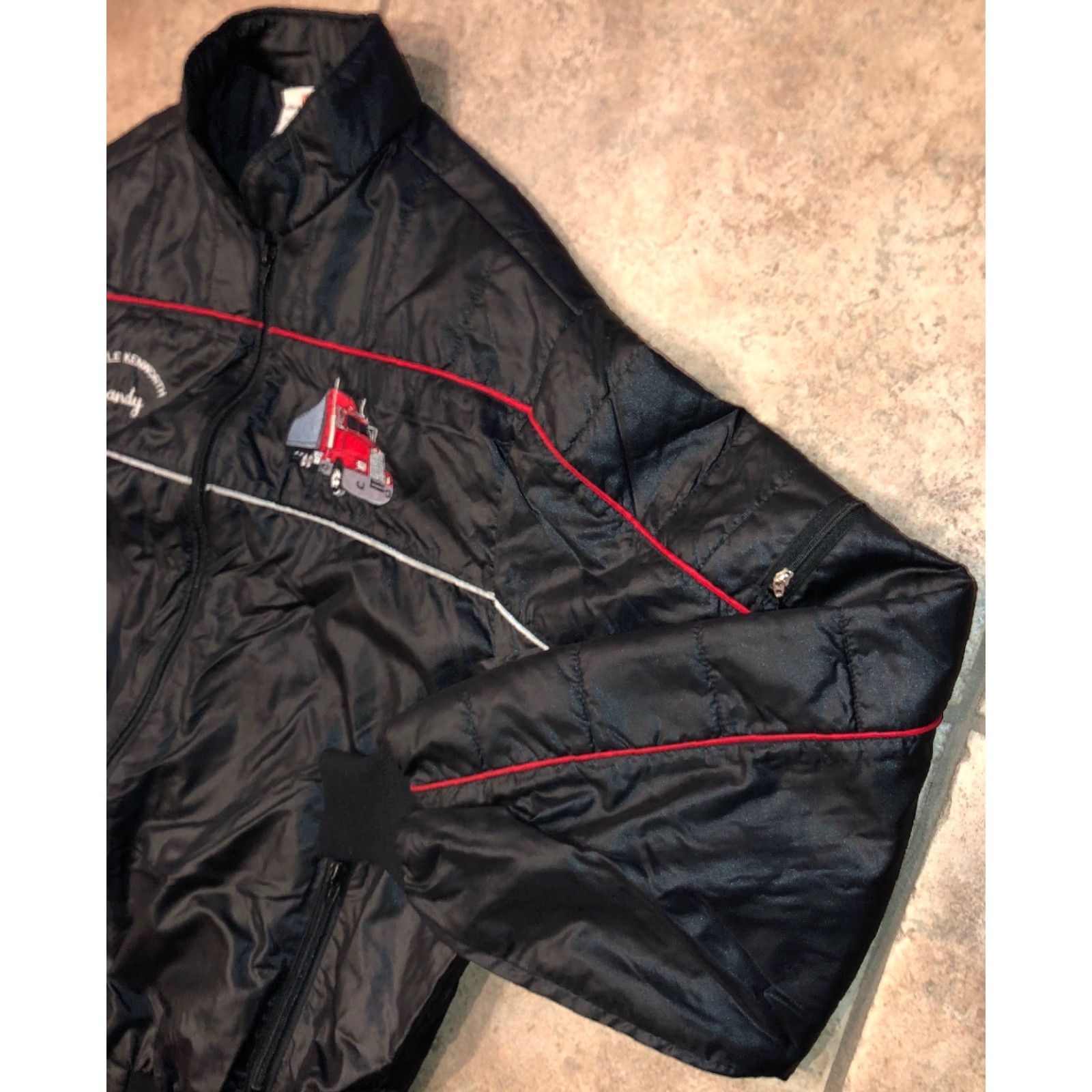 Vintage King Louie Pro Fit Mens Black Full Zip Nylon Jacket L Full Zip Jacket Size US L / EU 52-54 / 3 - 2 Thumbnail