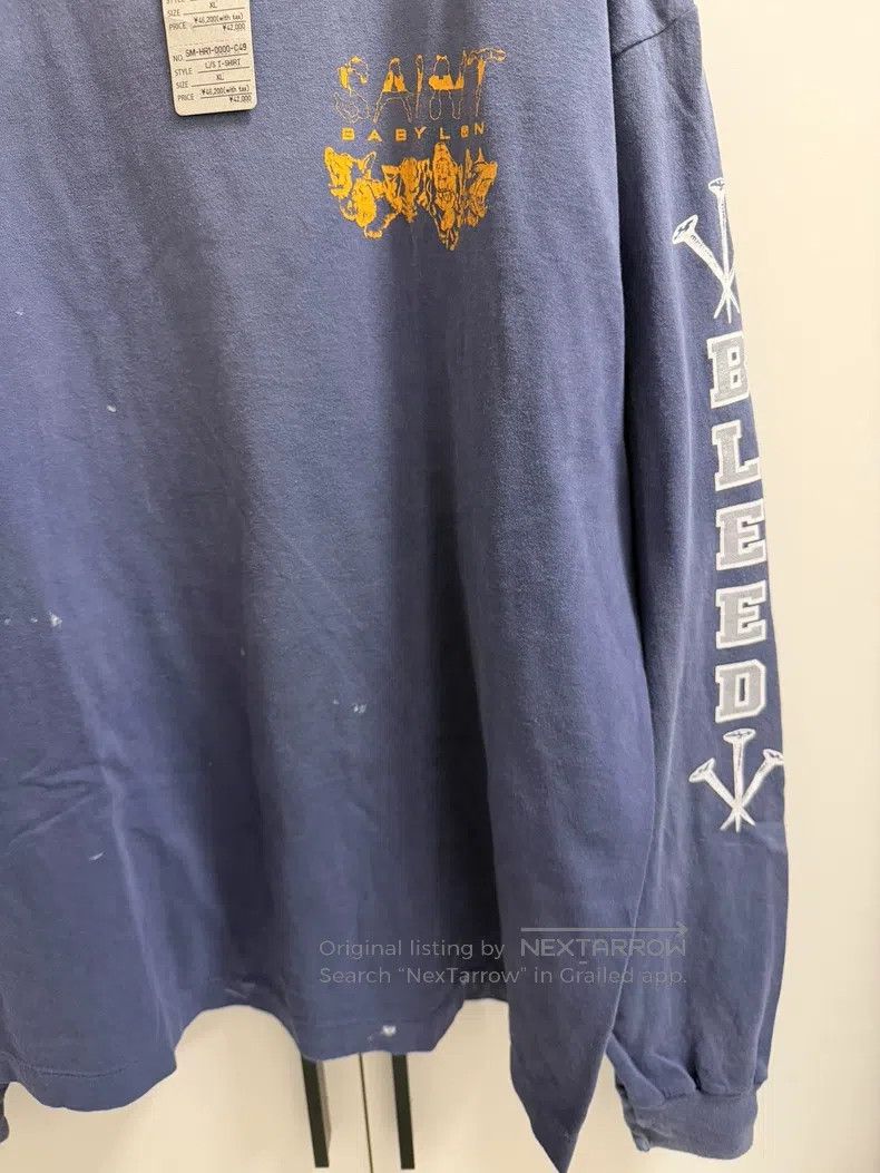 Saint Michael Saint Michael Round Neck Washed Long Sleeve Size US XL / EU 56 / 4 - 5 Thumbnail