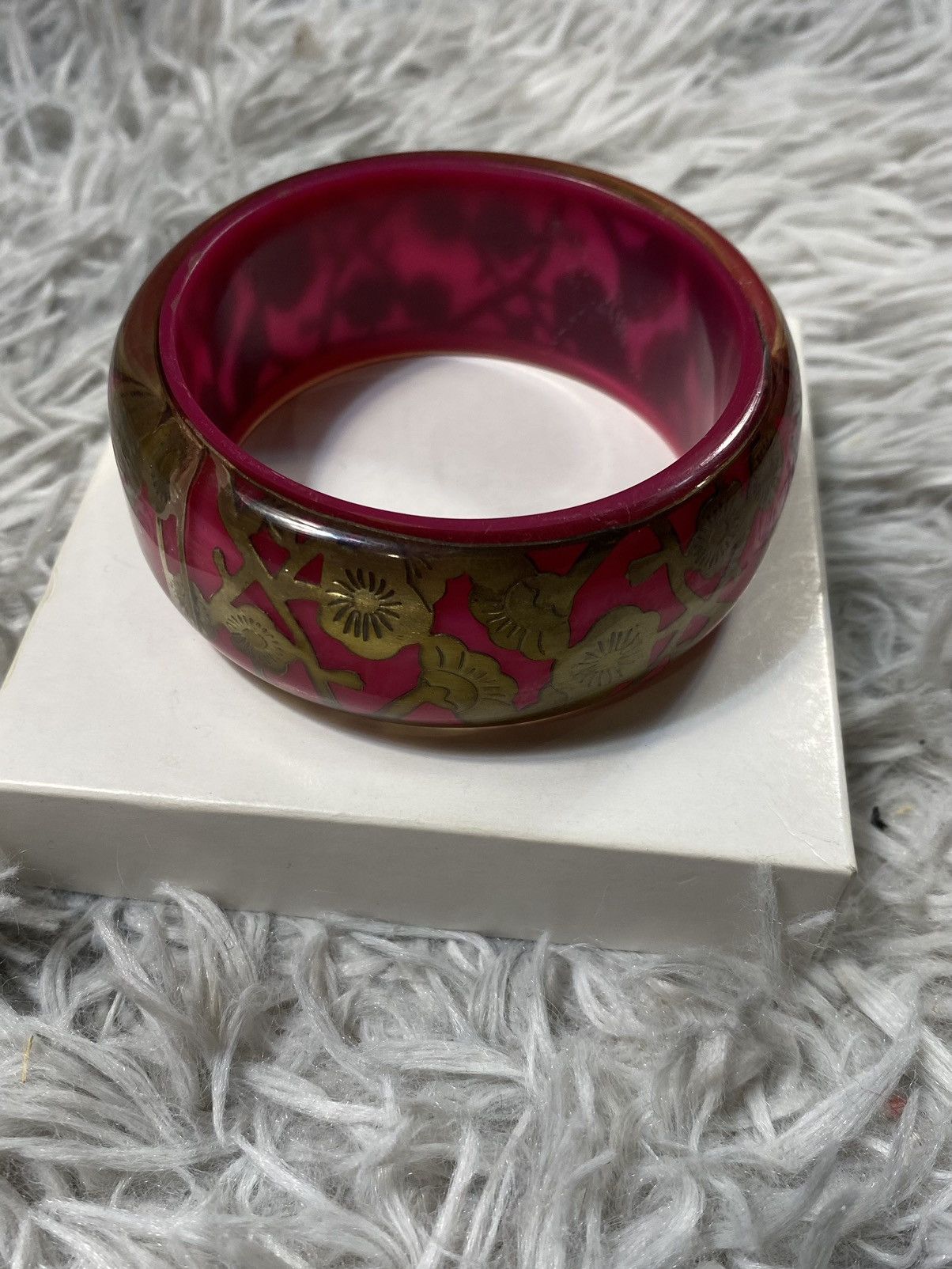 Jewelry Vintage Floral Bangle - Japanese Brand Size ONE SIZE - 4 Thumbnail