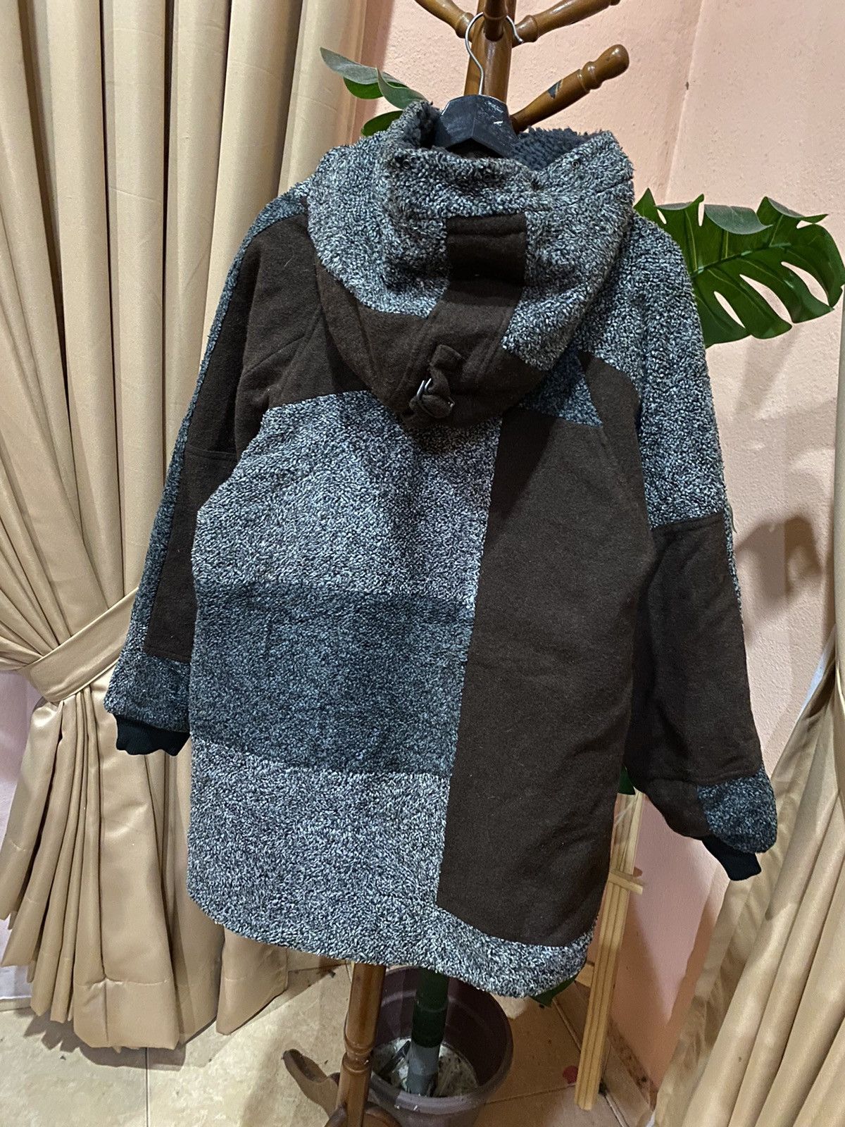 If Six Was Nine Hex Antistyle Patchwork Wool Jacket Avant-Garde Winter Coat Size US M / EU 48-50 / 2 - 7 Thumbnail