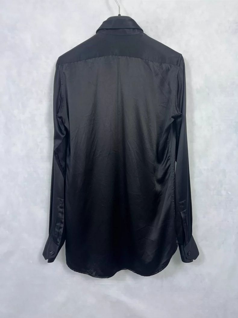 Saint Laurent Paris Saint Laurent size 37 16 FW mulberry silk Darth Vader shir Size US M / EU 48-50 / 2 - 2 Thumbnail