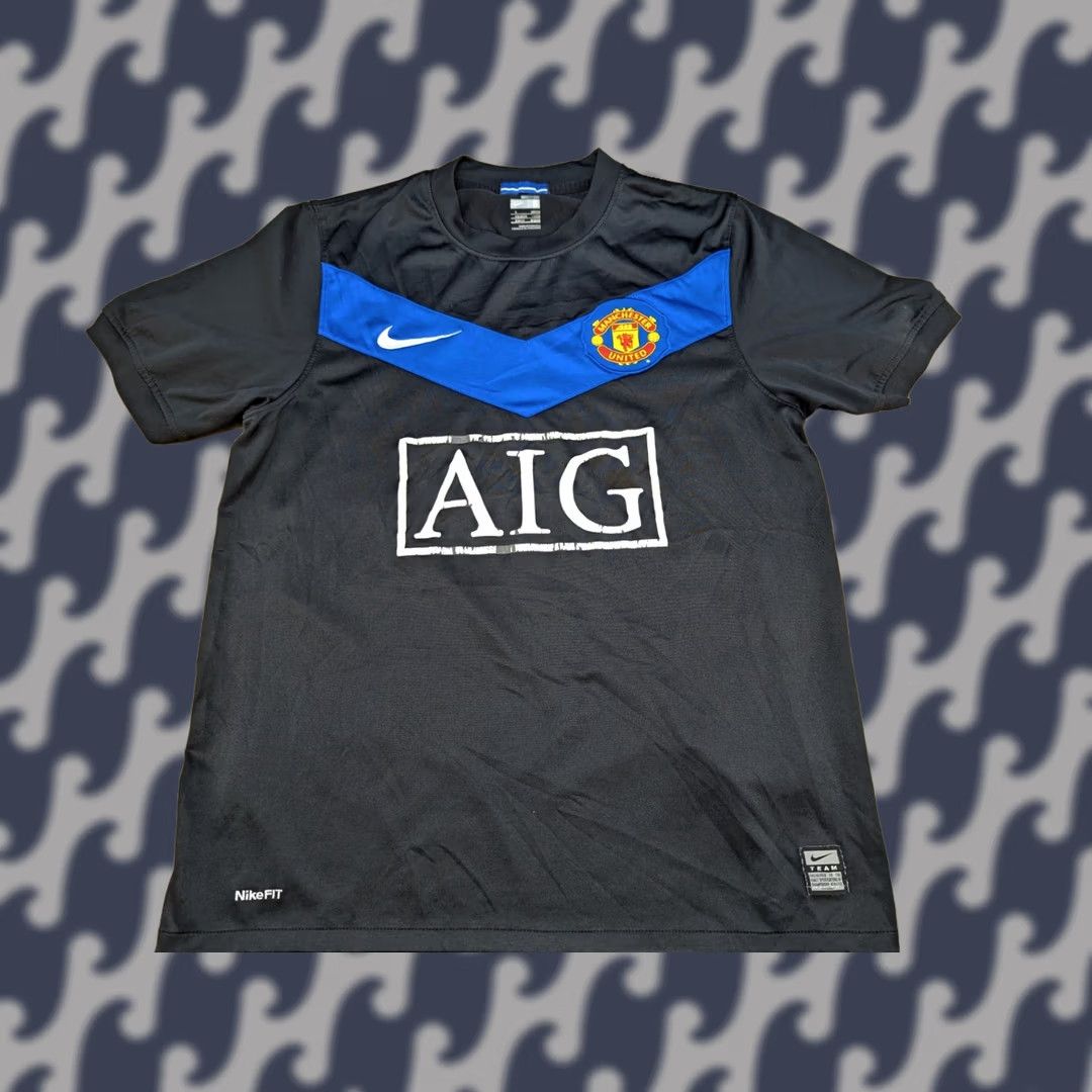 Nike Nike Manchester Unit 2009-2010 Away Jersey Mens Size S Football Shirt Black Size US S / EU 44-46 / 1 - 1 Thumbnail