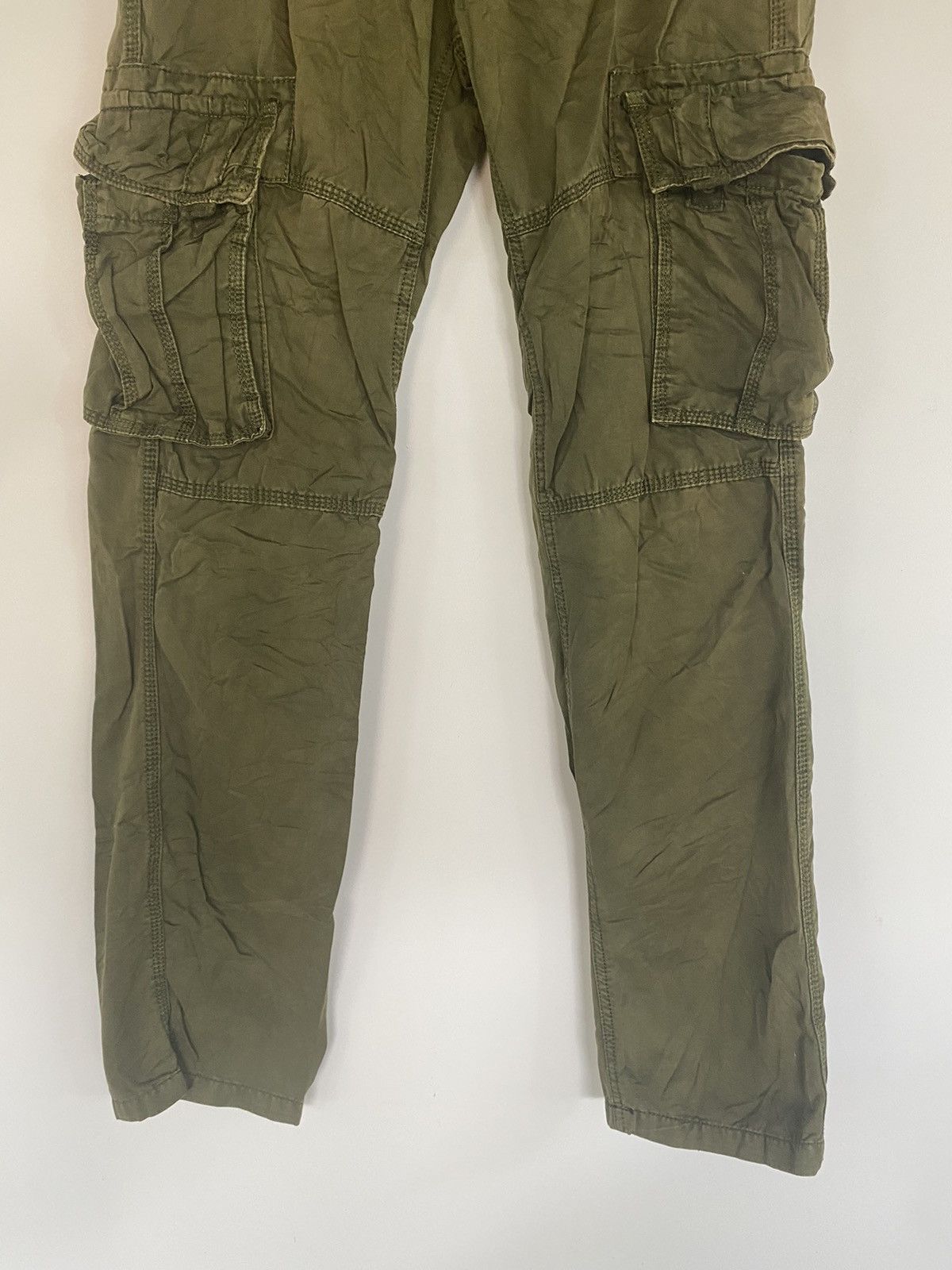 Japanese Brand FUHAO Cargo Multiple Pocket Green Army Pants Size US 30 / EU 46 - 8 Thumbnail