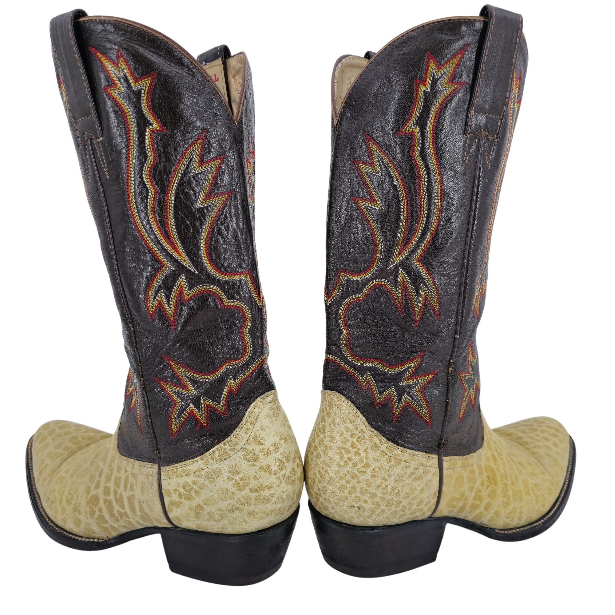Other Bull Rider Men 9.5 Unique Color Golden Yellow Brown Leather Size US 9.5 / EU 42-43 - 4 Thumbnail
