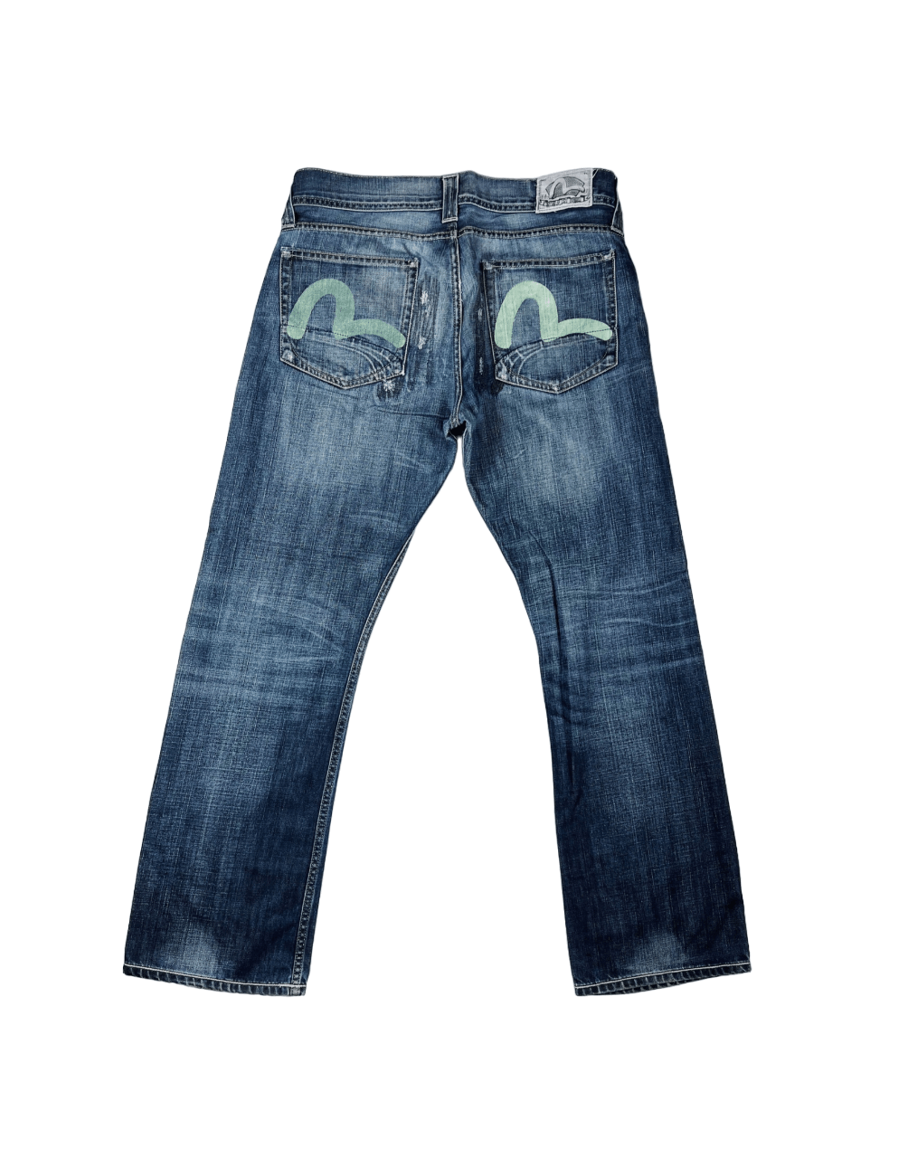 image of Evisu Puma Denim Jeans 34/32 in Navy, Men's