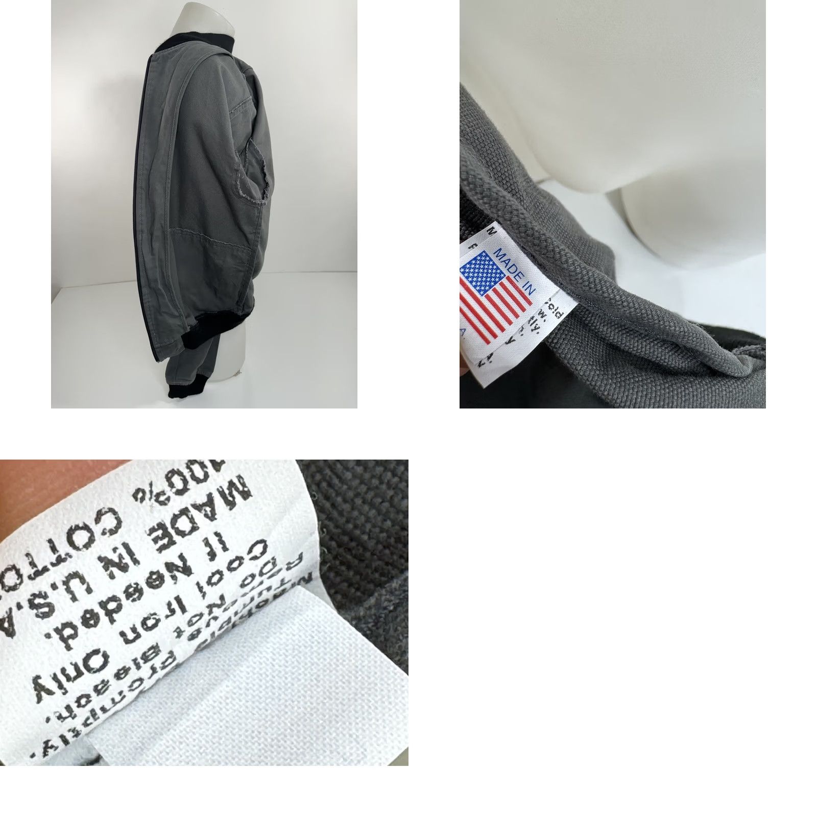Endless ENDLESS AMMO Embroidered Mens Jacket S Adult Cotton Grayish Green Jacket Embroidered Endlessly Ammo Mens Jacket Size US S / EU 44-46 / 1 - 8 Thumbnail