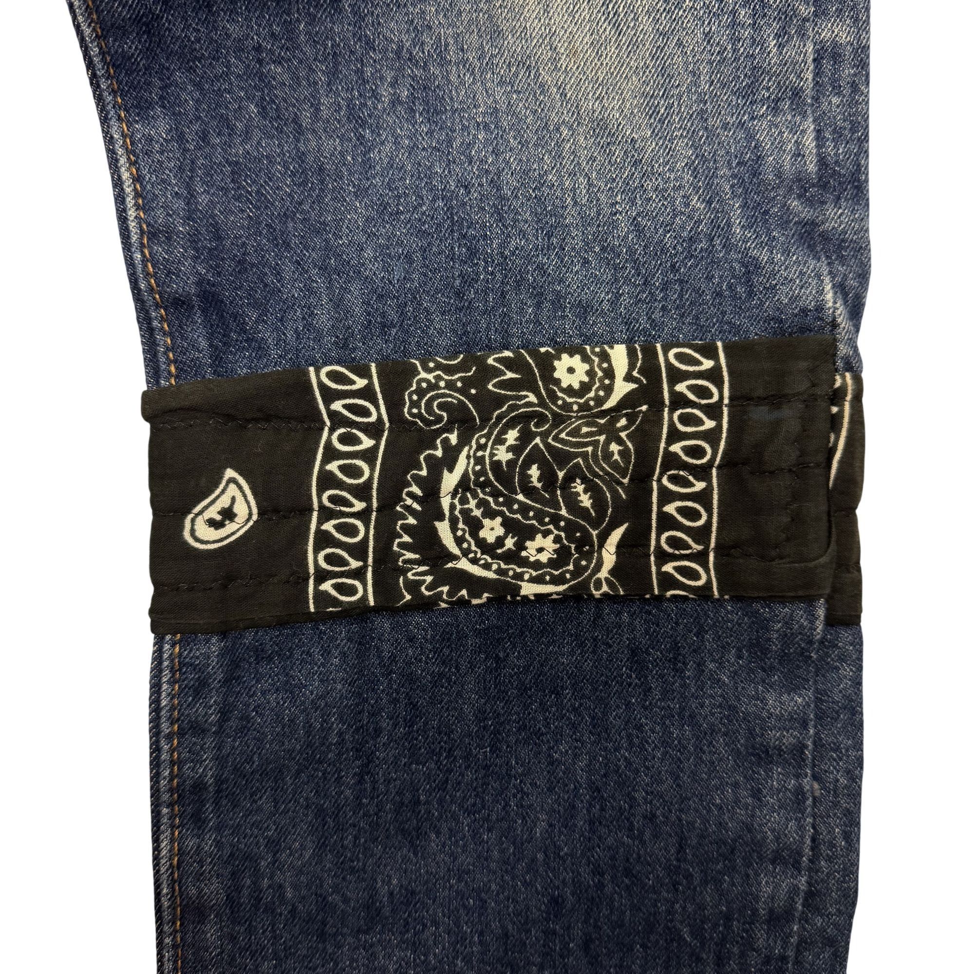 Levi's Vtg Levis 501 DISTRESSED Blue Jeans Denim ROCKERS Pants 28 Size US 28 / EU 44 - 5 Thumbnail