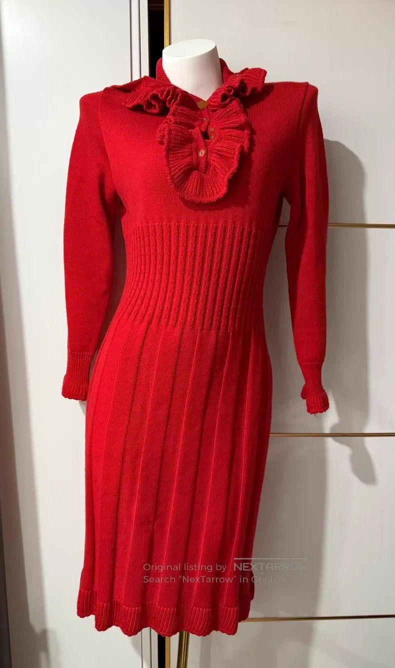 Vivienne Westwood Vivienne Westwood Gold Label Red Pure Wool Skirt Size L / US 10 / IT 46 - 1 Thumbnail