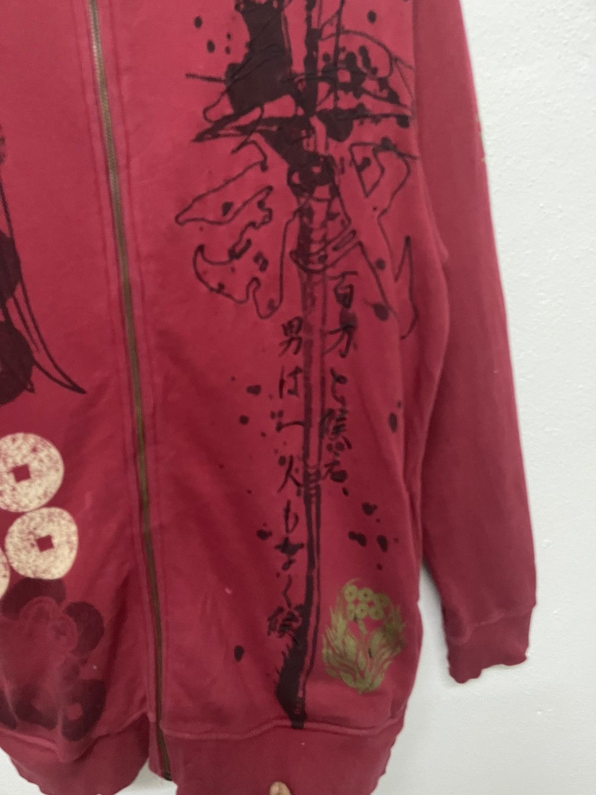 Karakuri Tamashii 2000s SENBU SUKAJAN DESIGN FULL PRINT ZIPPER HOODIE Size US L / EU 52-54 / 3 - 16 Thumbnail