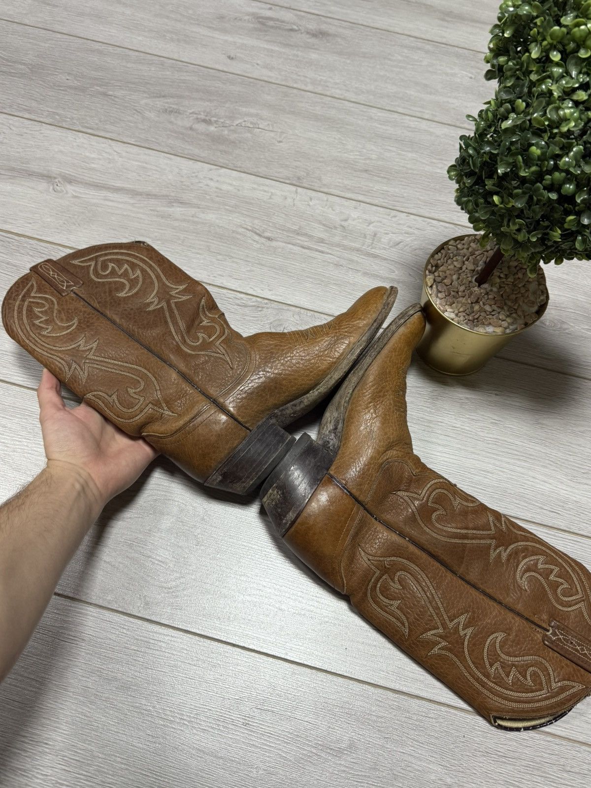 Dan Post Dan Post Boots Men's Size 8.5 Western Leather GUIDI STYLE Size US 8.5 / EU 41-42 - 7 Thumbnail