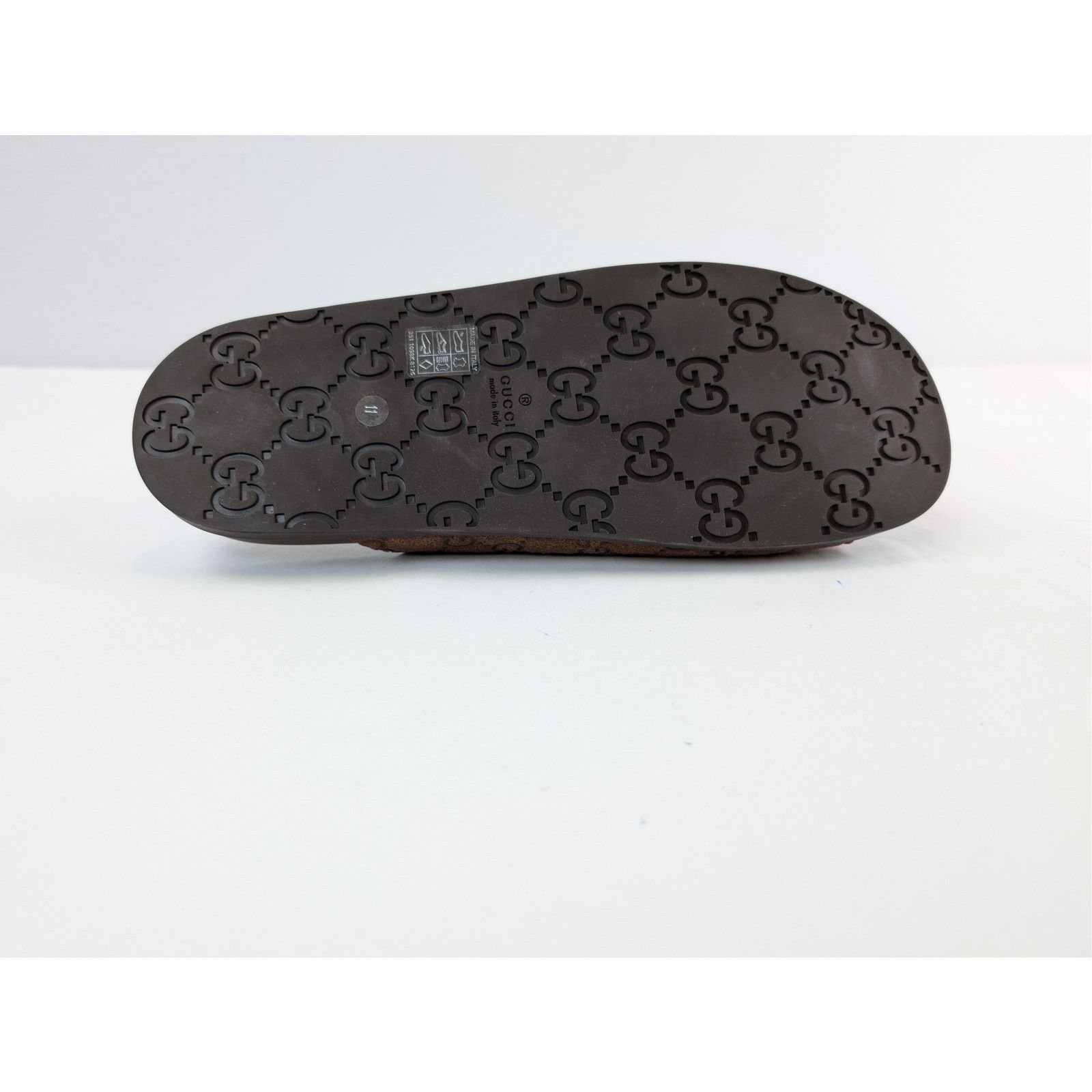 Gucci o1rshd1 Leather Slide Sandals in Brown Size US 11.5 / EU 44-45 - 12 Thumbnail