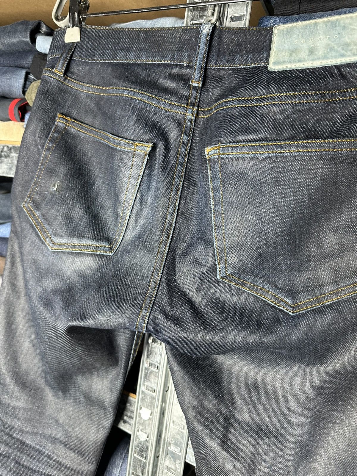 Sandro Sandro Paris Skinny Jeans Men's Size 31 Raw Indigo Denim Size US 31 - 7 Thumbnail