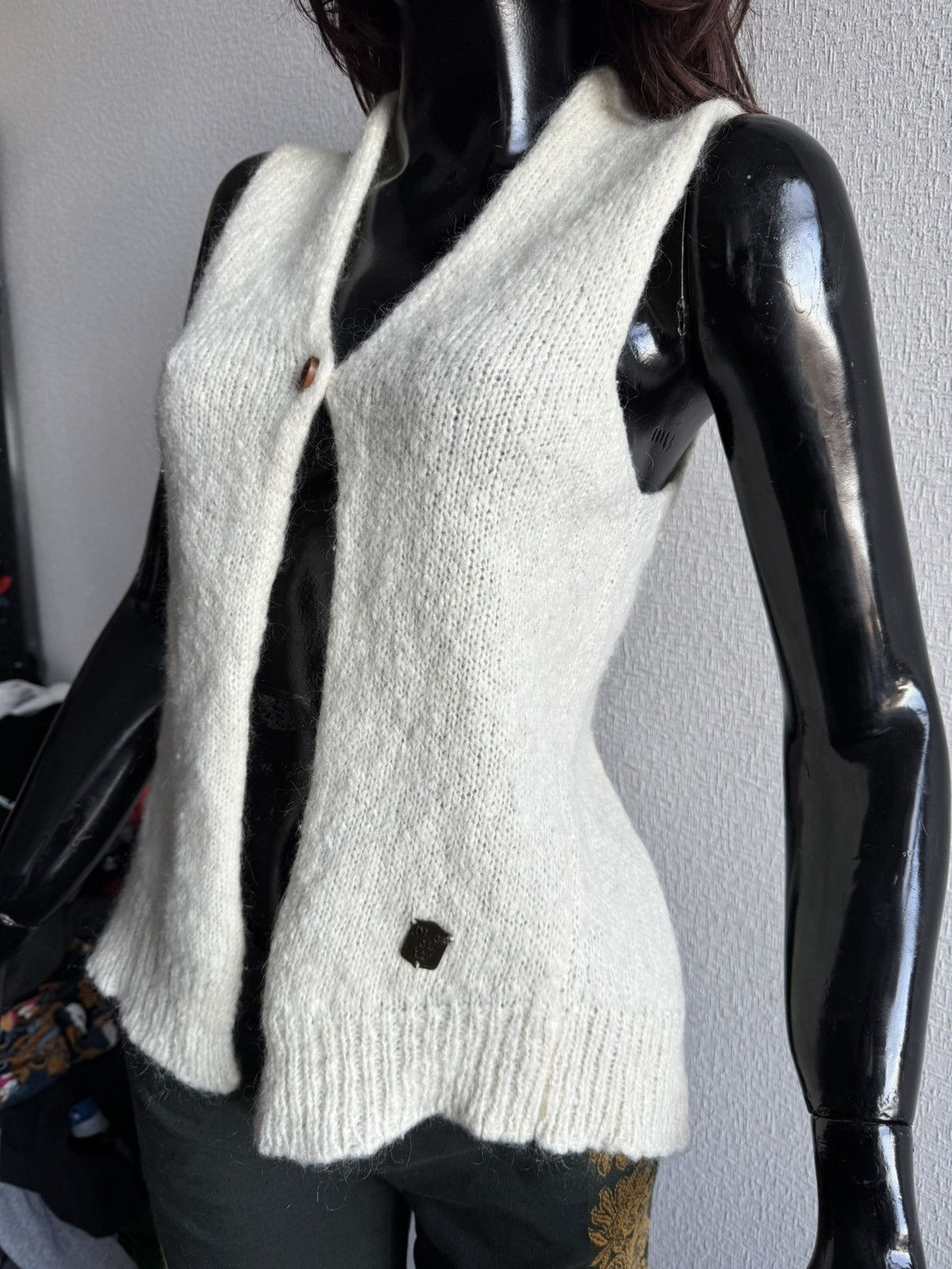 Diesel × Japanese Brand 🐁DIESEL Y2K vintage wmns wool vest Japanese style Size L / US 10 / IT 46 - 1 Thumbnail