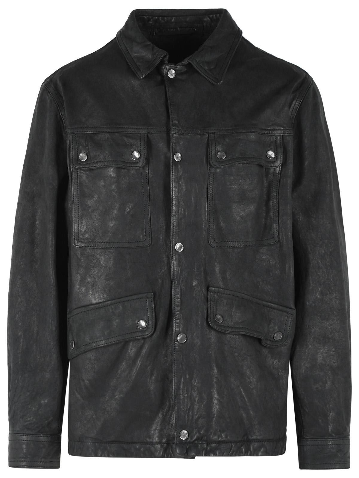 Salvatore Santoro SALVATORE SANTORO Black Leather Jacket Size US L / EU 52-54 / 3 - 1 Thumbnail