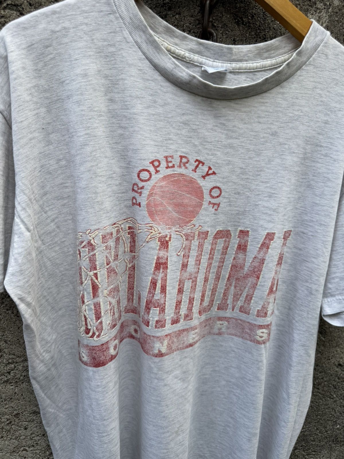 Vintage Trashed Oklahoma Sooners Faded Graphic Tee distressed erd Size US L / EU 52-54 / 3 - 2 Thumbnail