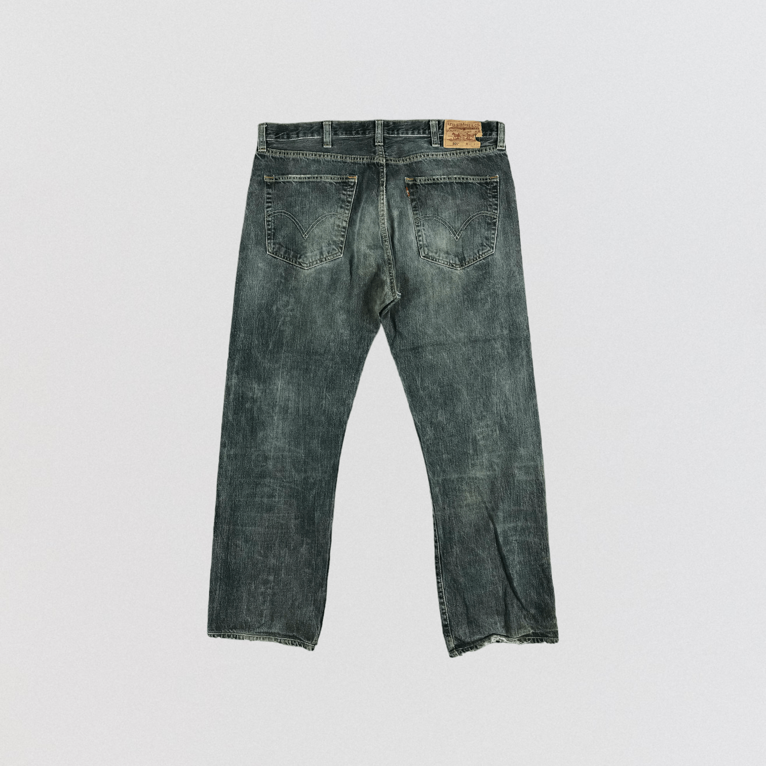 Levi's × Vintage Vintage Levis 501 Black Jeans-JM2352 Size US 41 - 2 Thumbnail