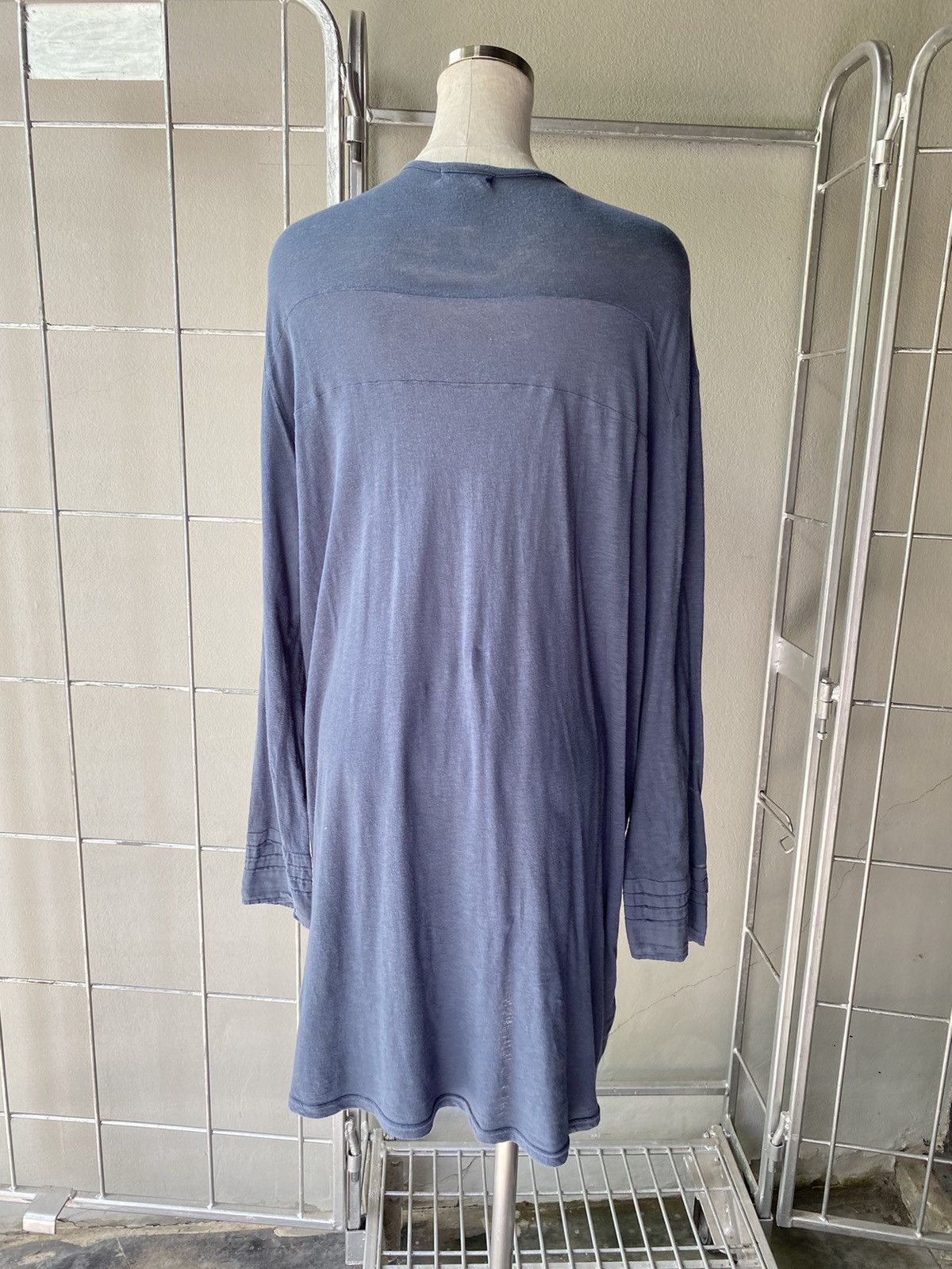 Issey Miyake Plantation Blue Pintuck Dress Size ONE SIZE - 4 Thumbnail