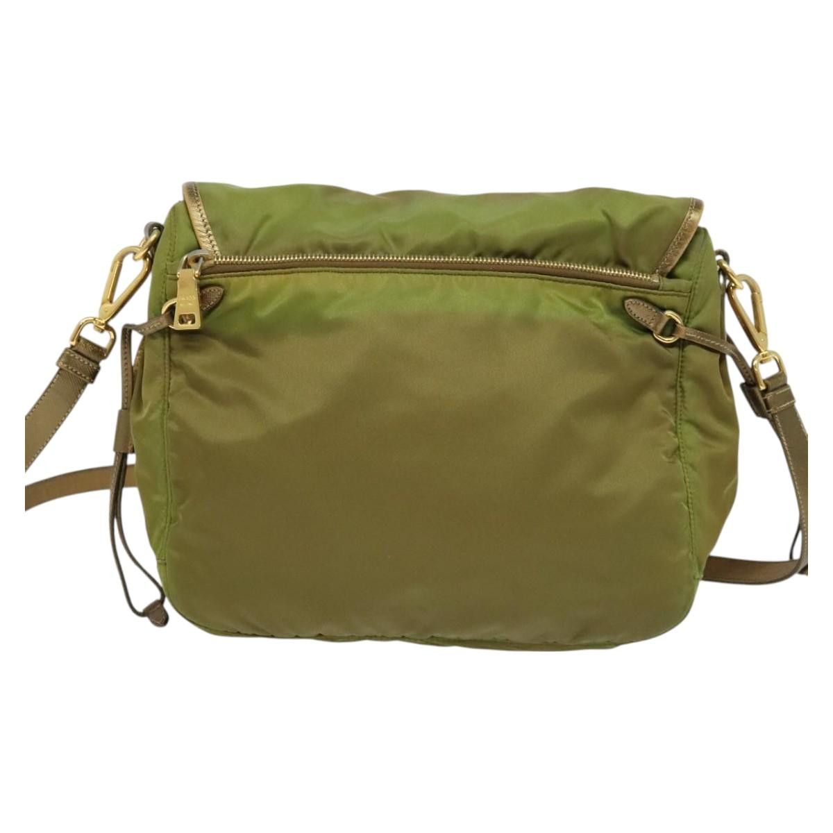Prada PRADA Shoulder Bag Nylon Green Gold Size ONE SIZE - 3 Thumbnail