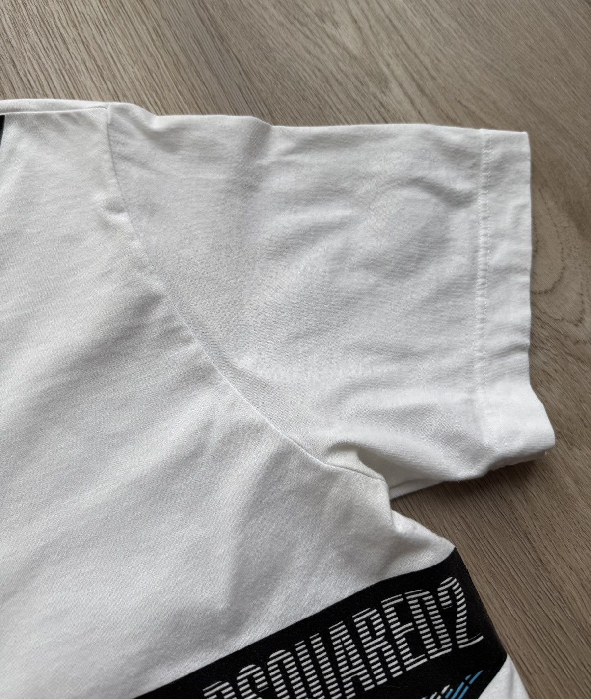 Dsquared2 Dsquared2 White Striped Logo T-Shirt Size US L / EU 52-54 / 3 - 4 Thumbnail