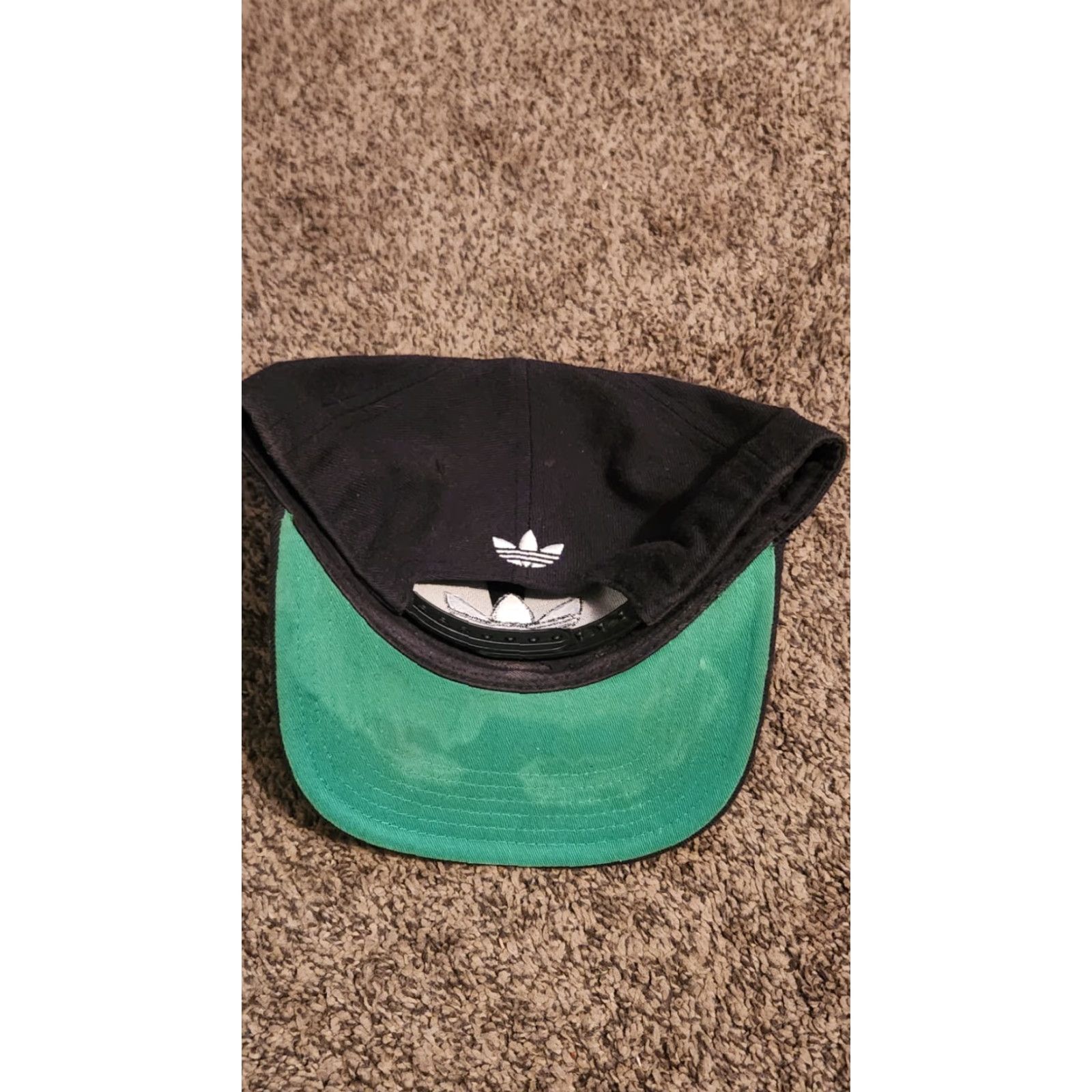 Adidas Adidas Mens Wool Originals Snapback Flat Brim Cap Hat - Black w White Trefoil Hat - OSFM Womens Mens Boys Girls Size ONE SIZE - 2 Thumbnail