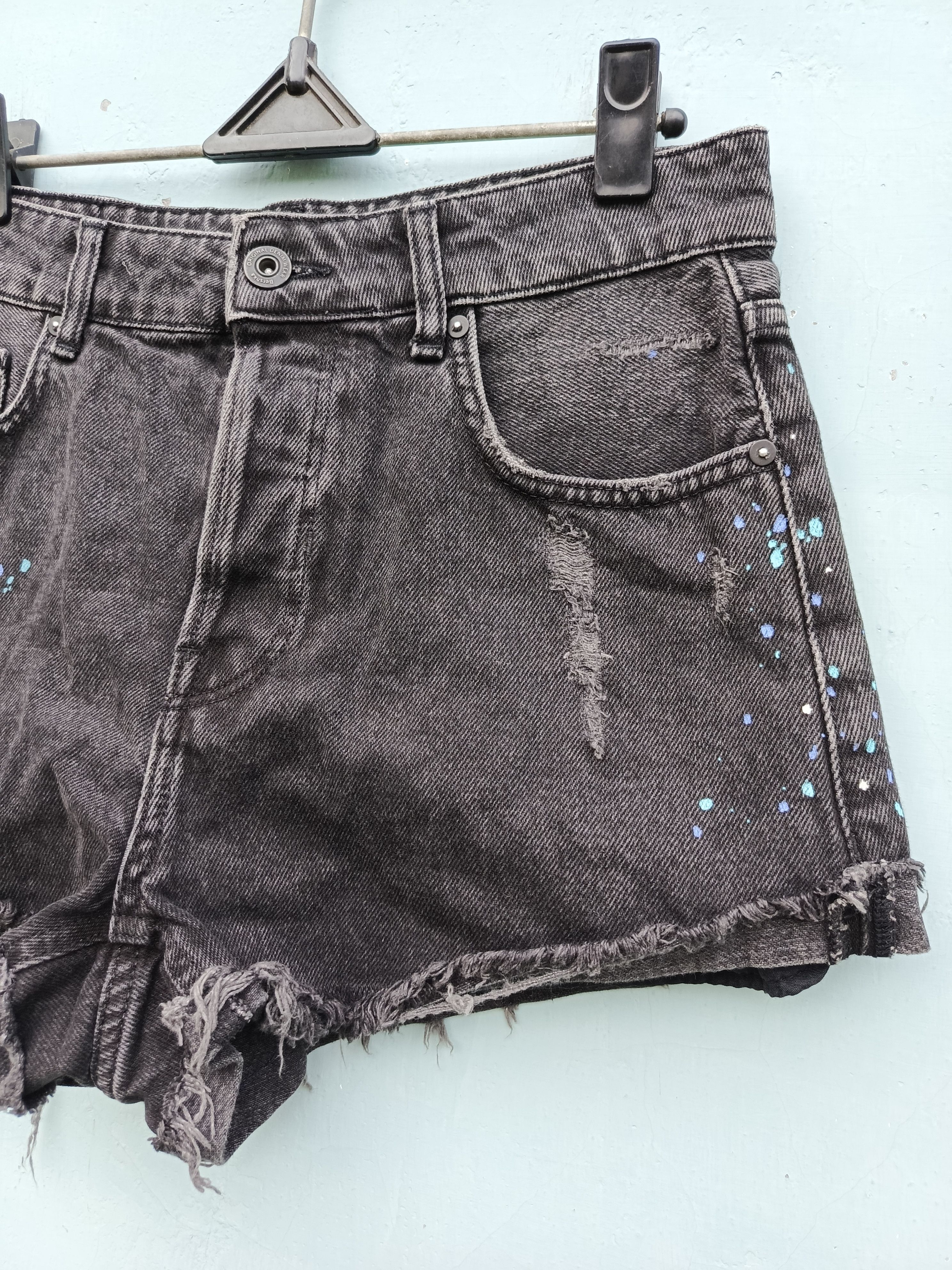 Bershka Distressed denim bershka short pants Size 36" / US 14 / IT 50 - 3 Thumbnail