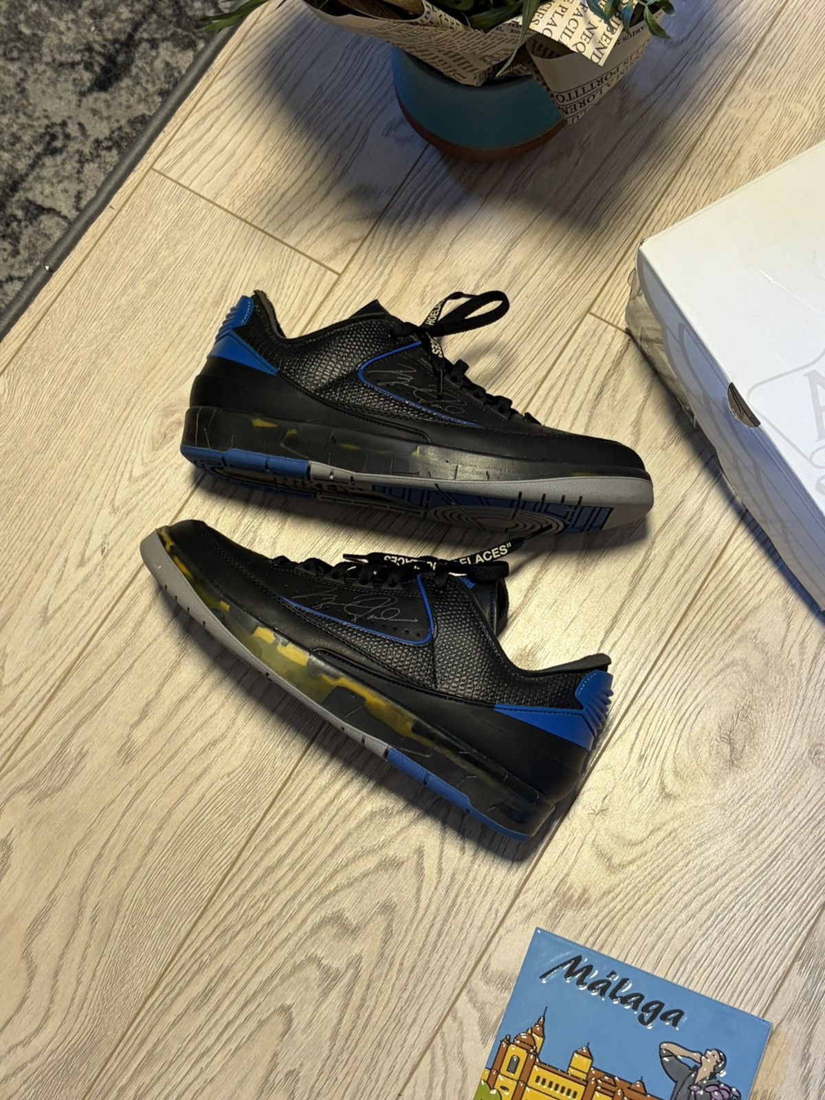 Nike × Off-White Jordan 2 Retro Low x Off White - black blue 10.5 / 44.5 Size US 10.5 / EU 43-44 - 2 Thumbnail