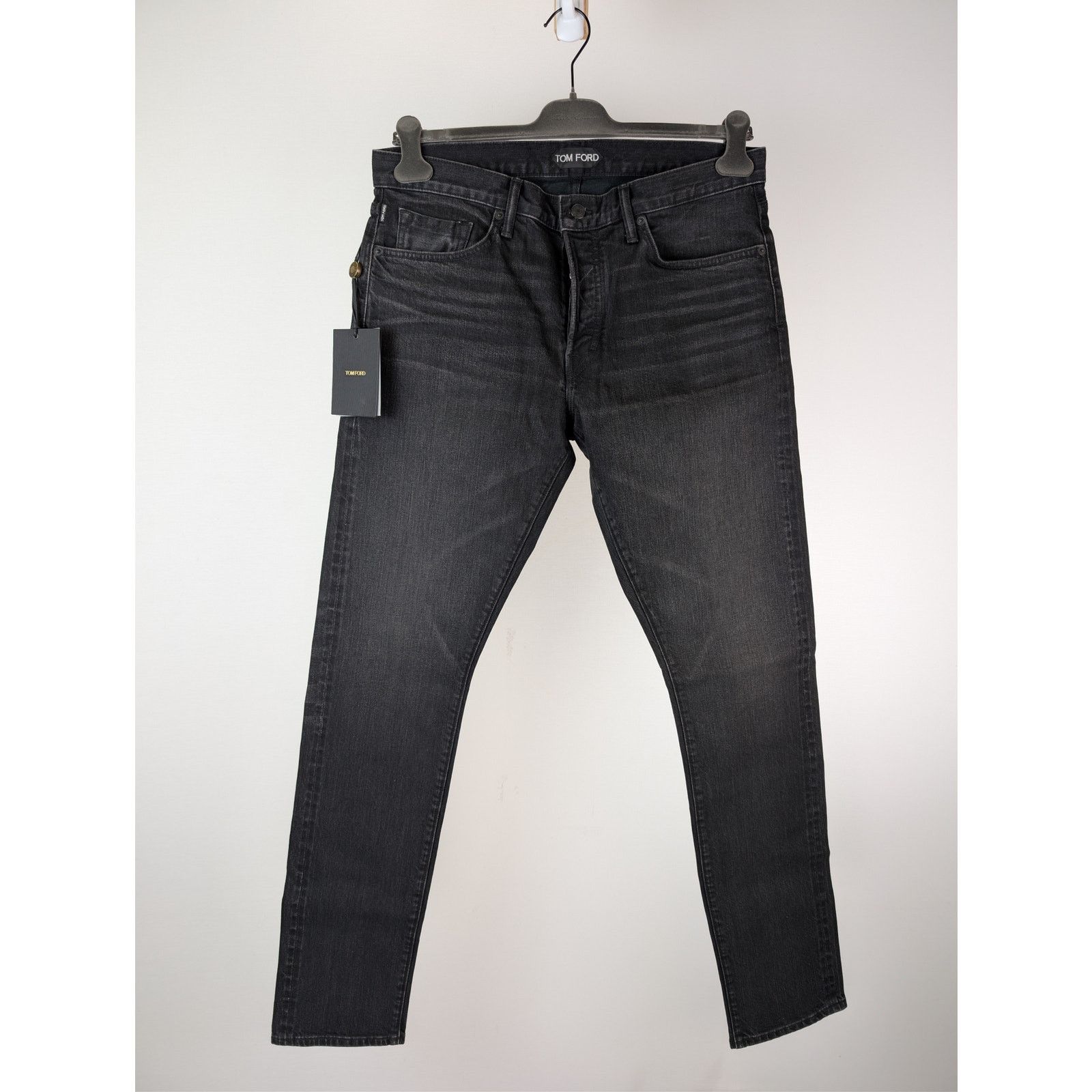 Tom Ford o1rshd1 Slim Fit Denim Jeans in Aged Black Size US 34 / EU 50 - 1 Thumbnail