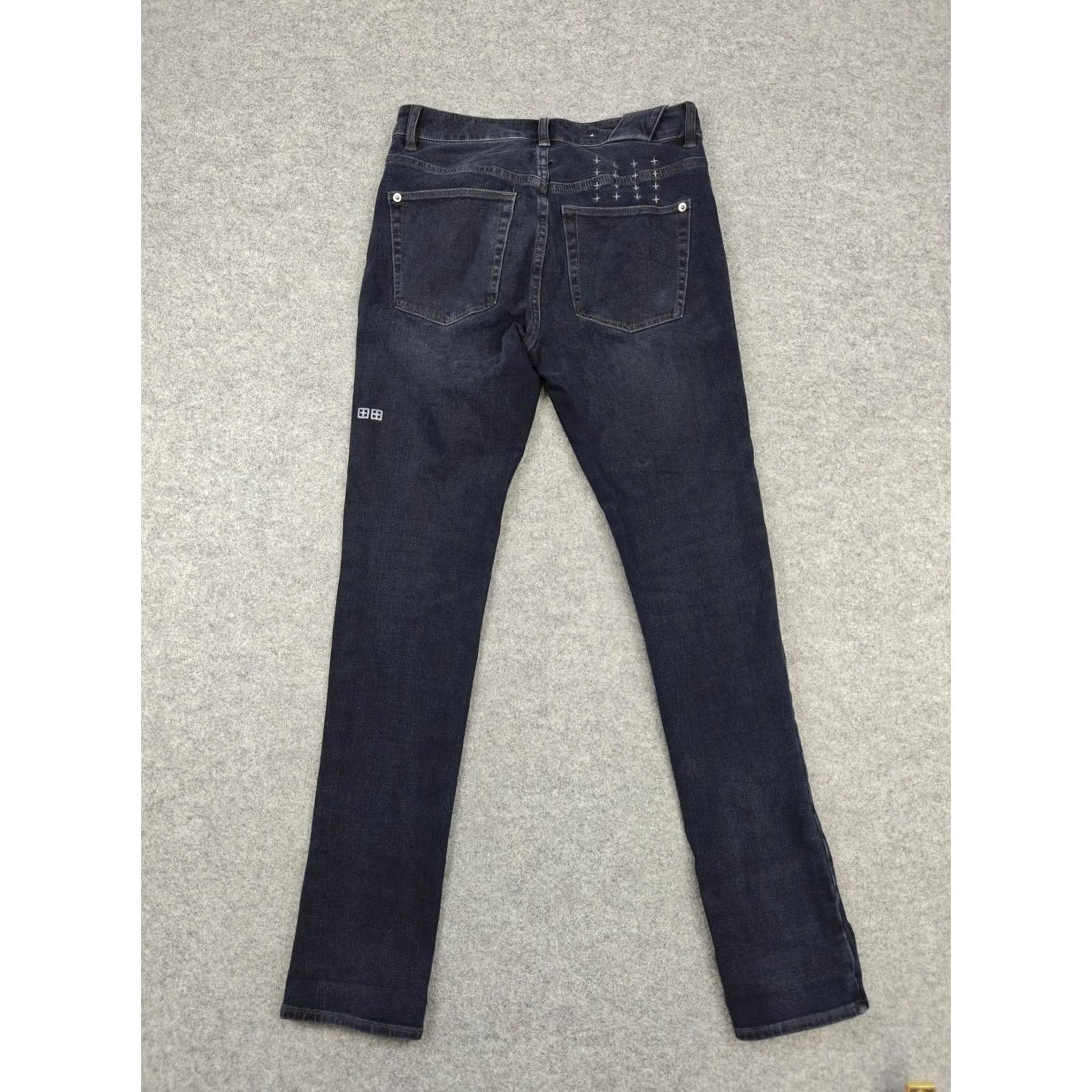 Ksubi Ksubi Jeans Womens 28 Blue Dark Wash Skinny Slim Stretch Denim Pants Distressed 5-Pocket Size 28" / US 6 / IT 42 - 7 Thumbnail