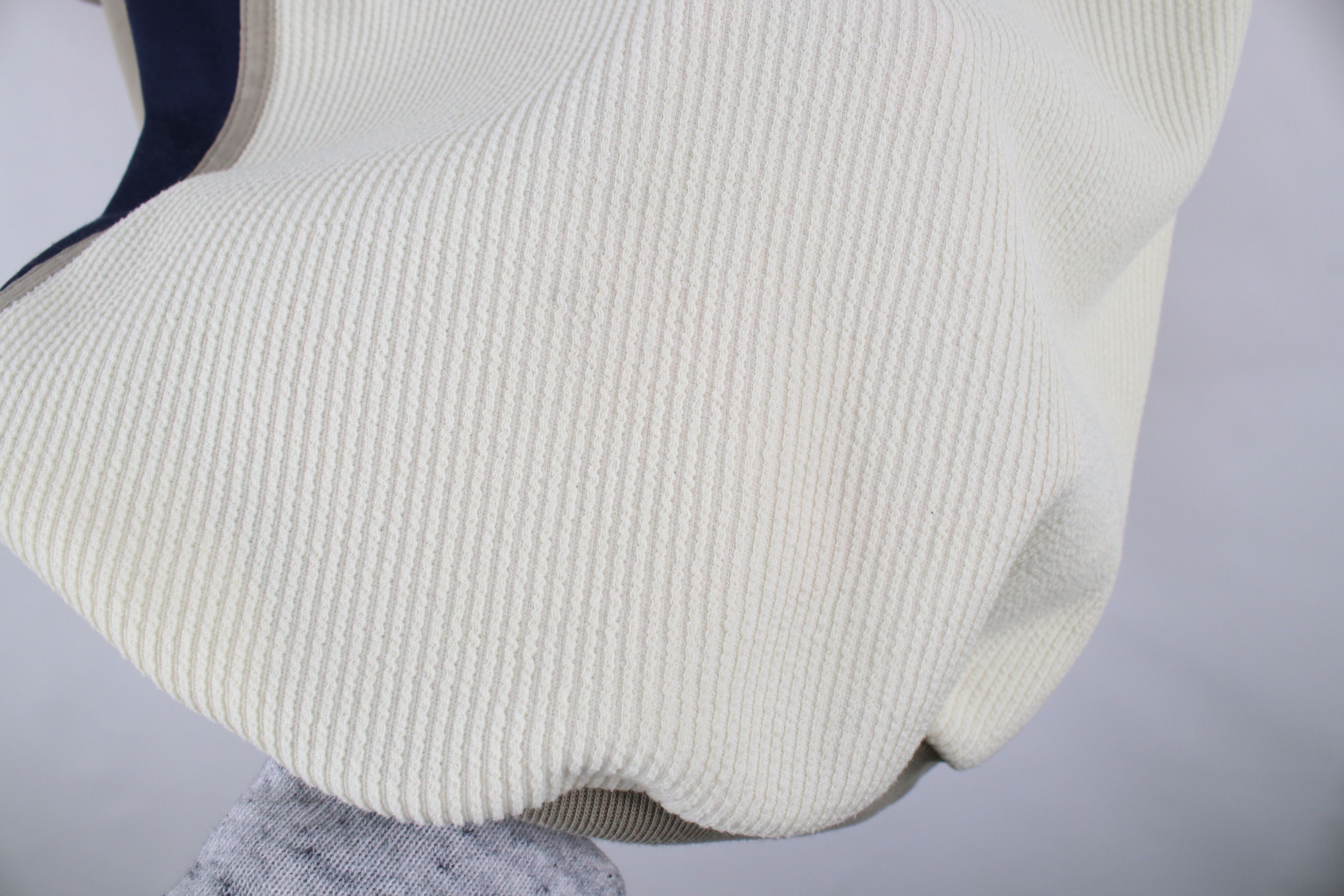 Vintage Vintage 90s Streetwear Block Ribbed Knit Pullover Polo Shirt Size US L / EU 52-54 / 3 - 7 Thumbnail