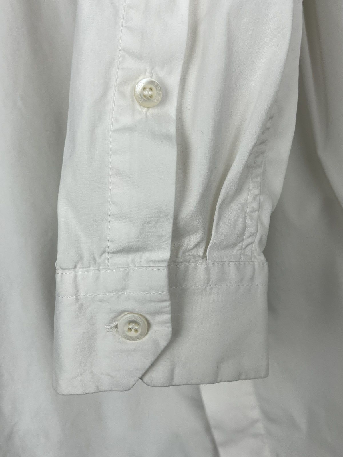 Designer × Prada White Classic Prada Button Up Shirt with back logo Size US M / EU 48-50 / 2 - 7 Thumbnail