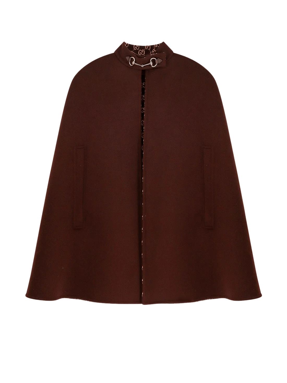 Gucci GUCCI Brown Wool Cape New & Authentic Size ONE SIZE - 3 Thumbnail