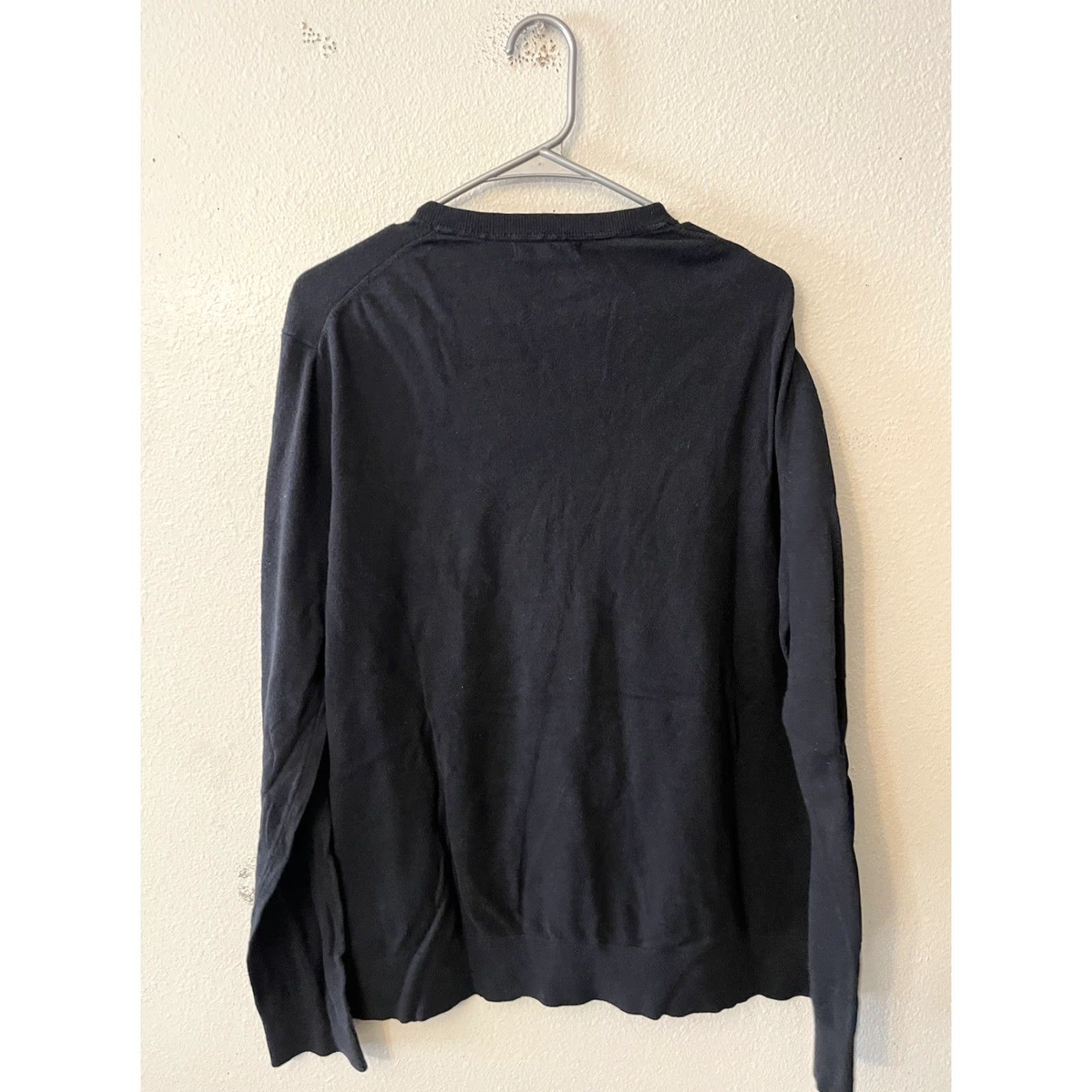 Banana Republic VINTAGE Banana Republic Black Knit V-Neck Pullover Sweater Men's XL Cotton Blend Shirt Pullover Black Mens XL Adult Sweater Size US XL / EU 56 / 4 - 3 Thumbnail