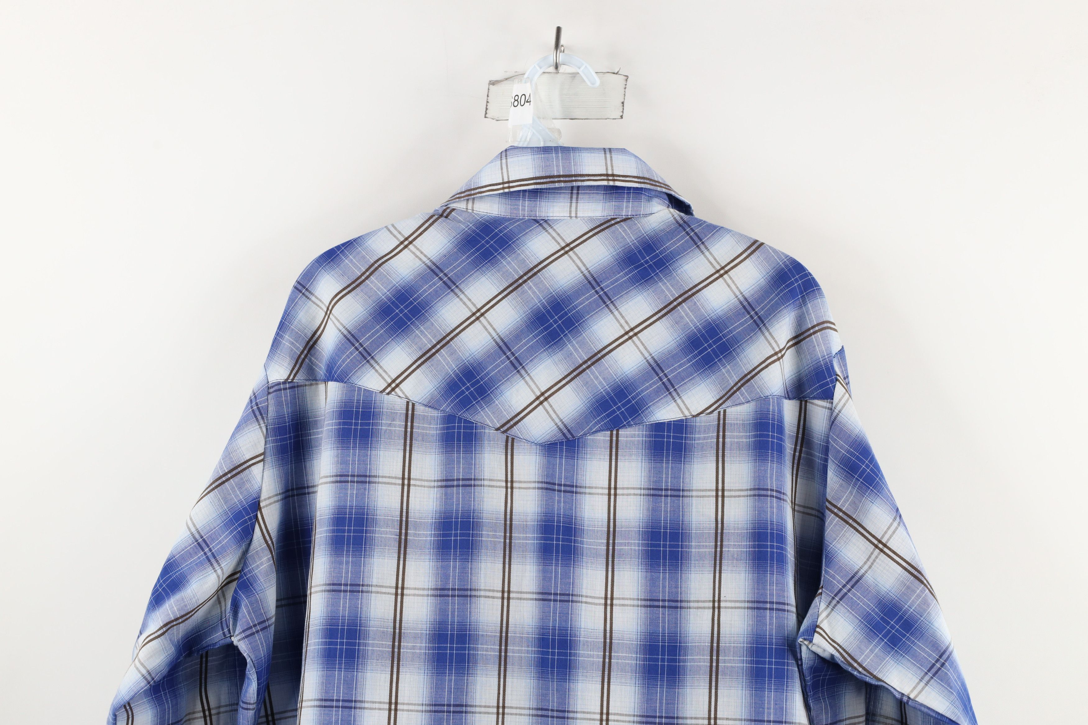 Vintage Vintage 90s Rockabilly Snap Button Collared Shirt Plaid Size US L / EU 52-54 / 3 - 11 Thumbnail