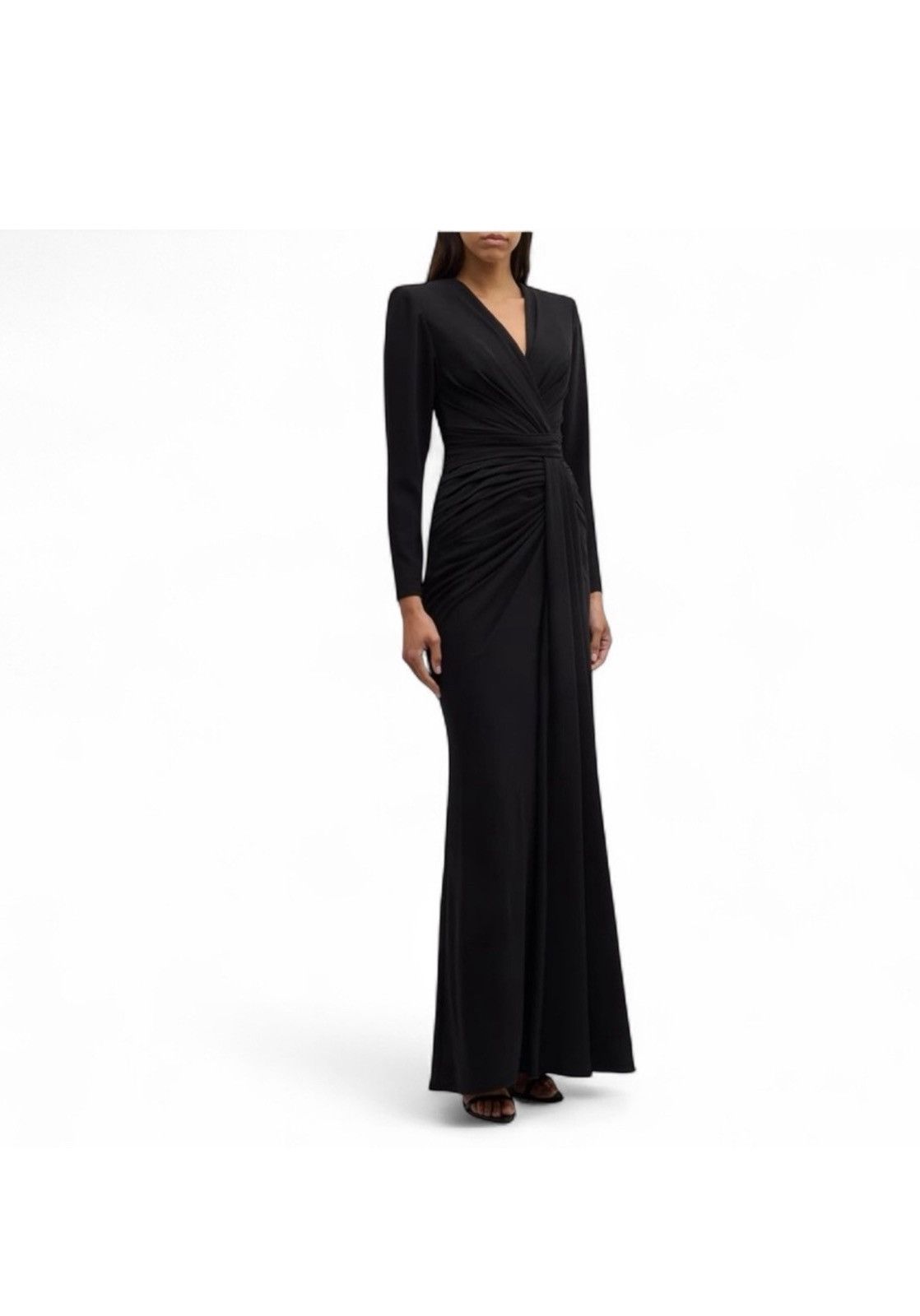 Zuhair Murad ZUHAIR MURAD Long Sleeve Draped Gown Size XS / US 0-2 / IT 36-38 - 1 Thumbnail