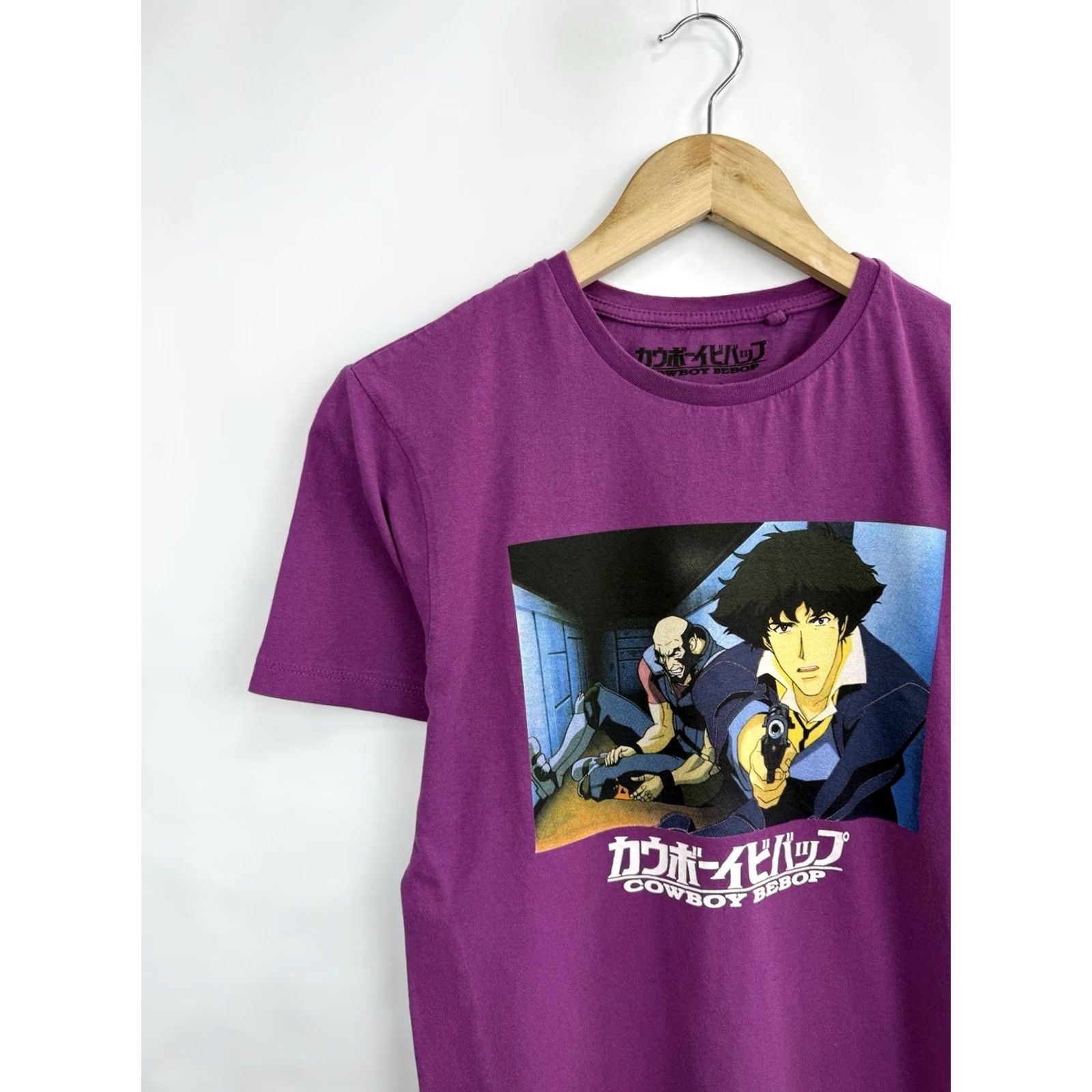 Vintage VINTAGE Cowboy Bebop Spike Spiegel Jet Black T-Shirt Japan S Purple Mens Size US S / EU 44-46 / 1 - 3 Thumbnail