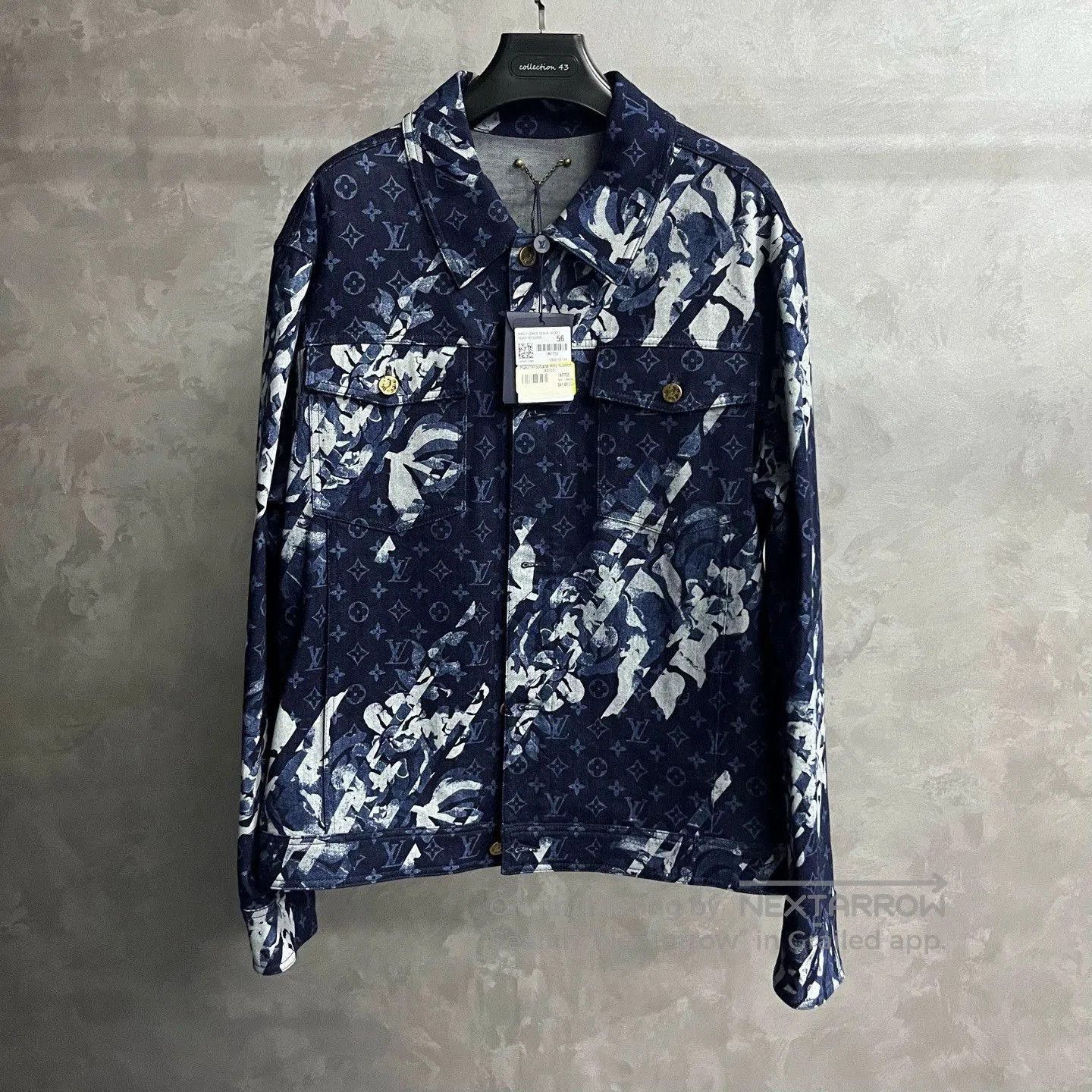 Louis Vuitton louis vuitton blue logo button-up jacket. Size US XXL / EU 58 / 5 - 1 Thumbnail