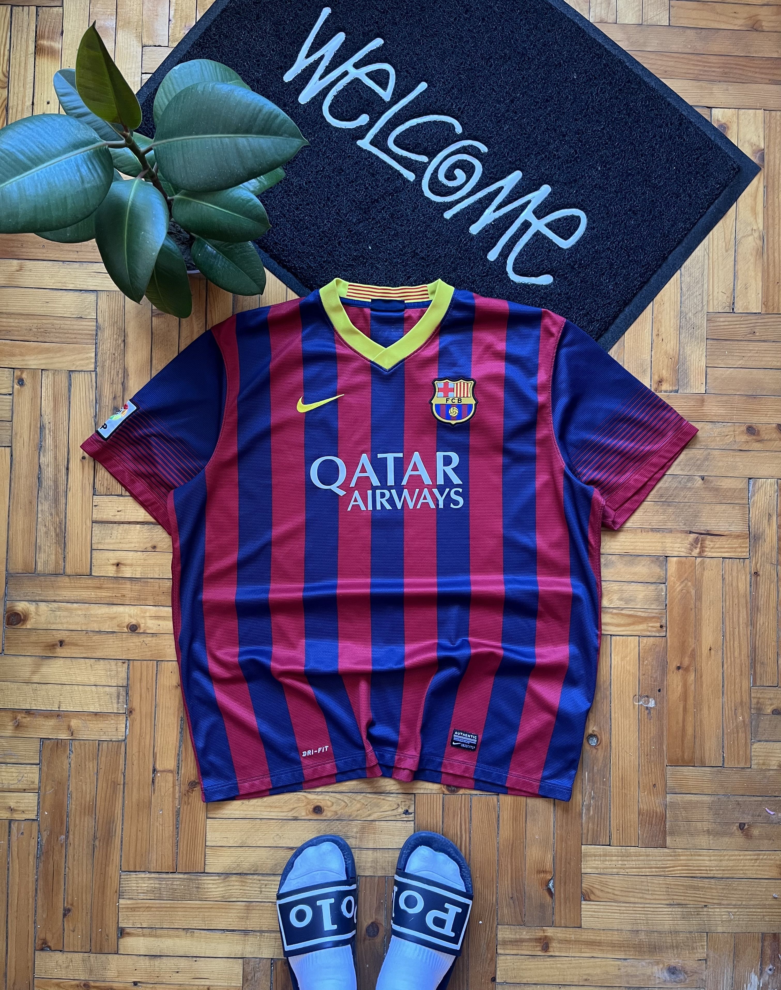 FC Barcelona 2013 2014 Home Soccer Jersey Football Shirt