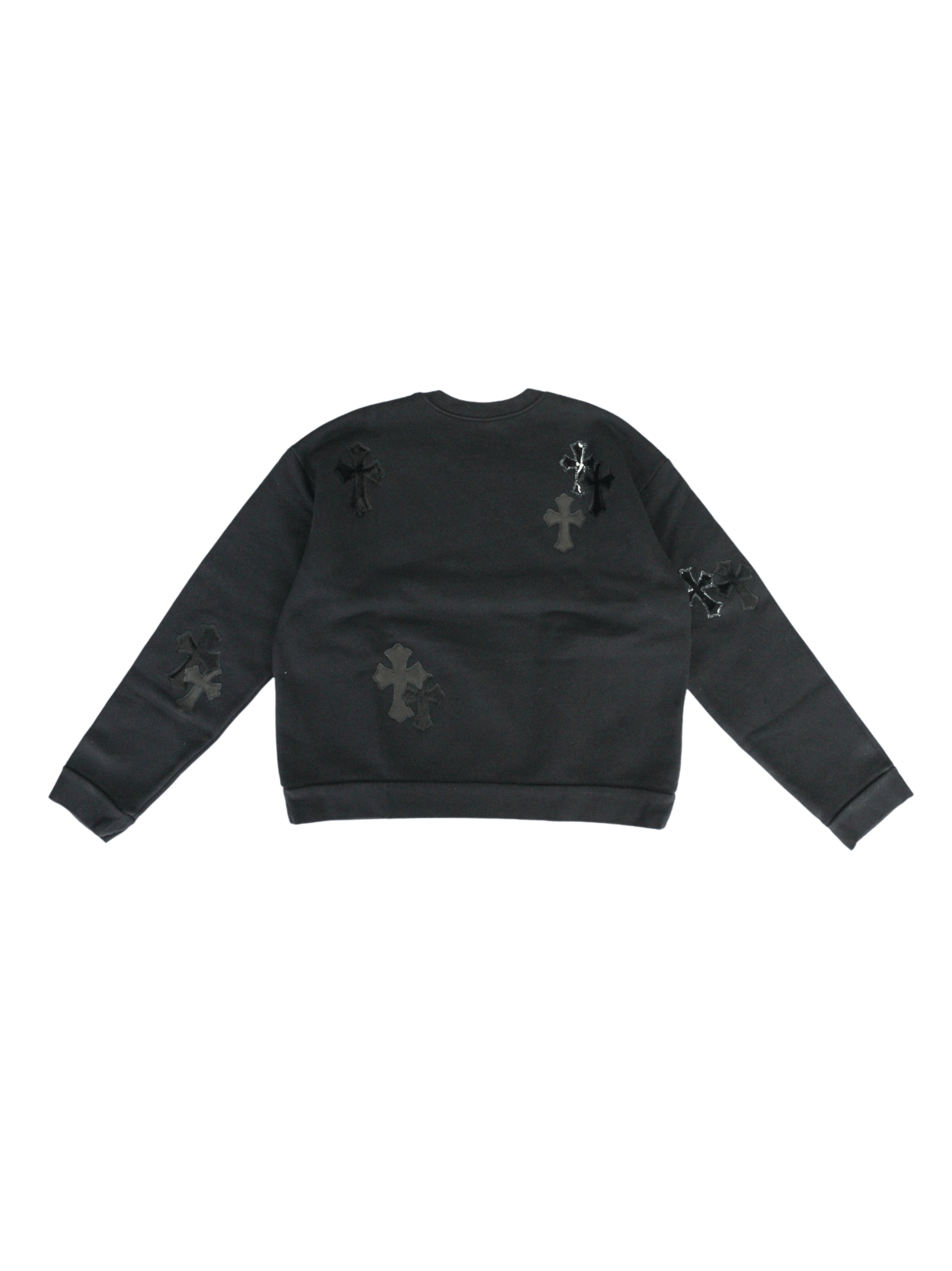 Chrome Hearts Chrome Hearts Pony Hair Patent Leather Cross Sweatshirt Size US M / EU 48-50 / 2 - 2 Thumbnail
