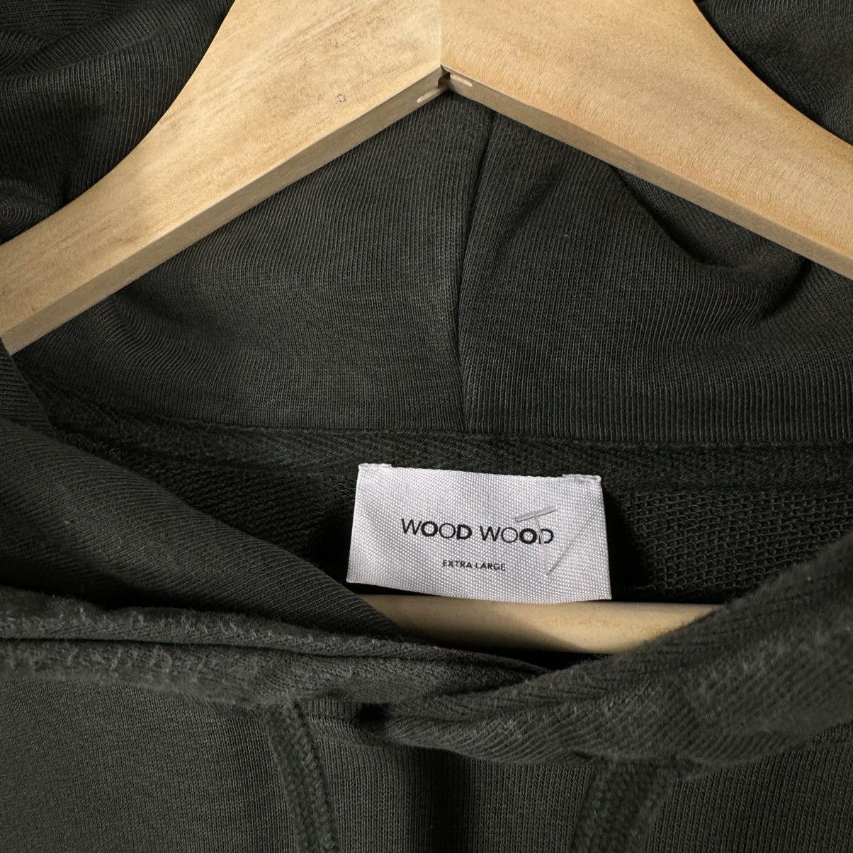 Wood Wood Wood Wood W.W. Hoodie Dark Green Size US XL / EU 56 / 4 - 4 Thumbnail