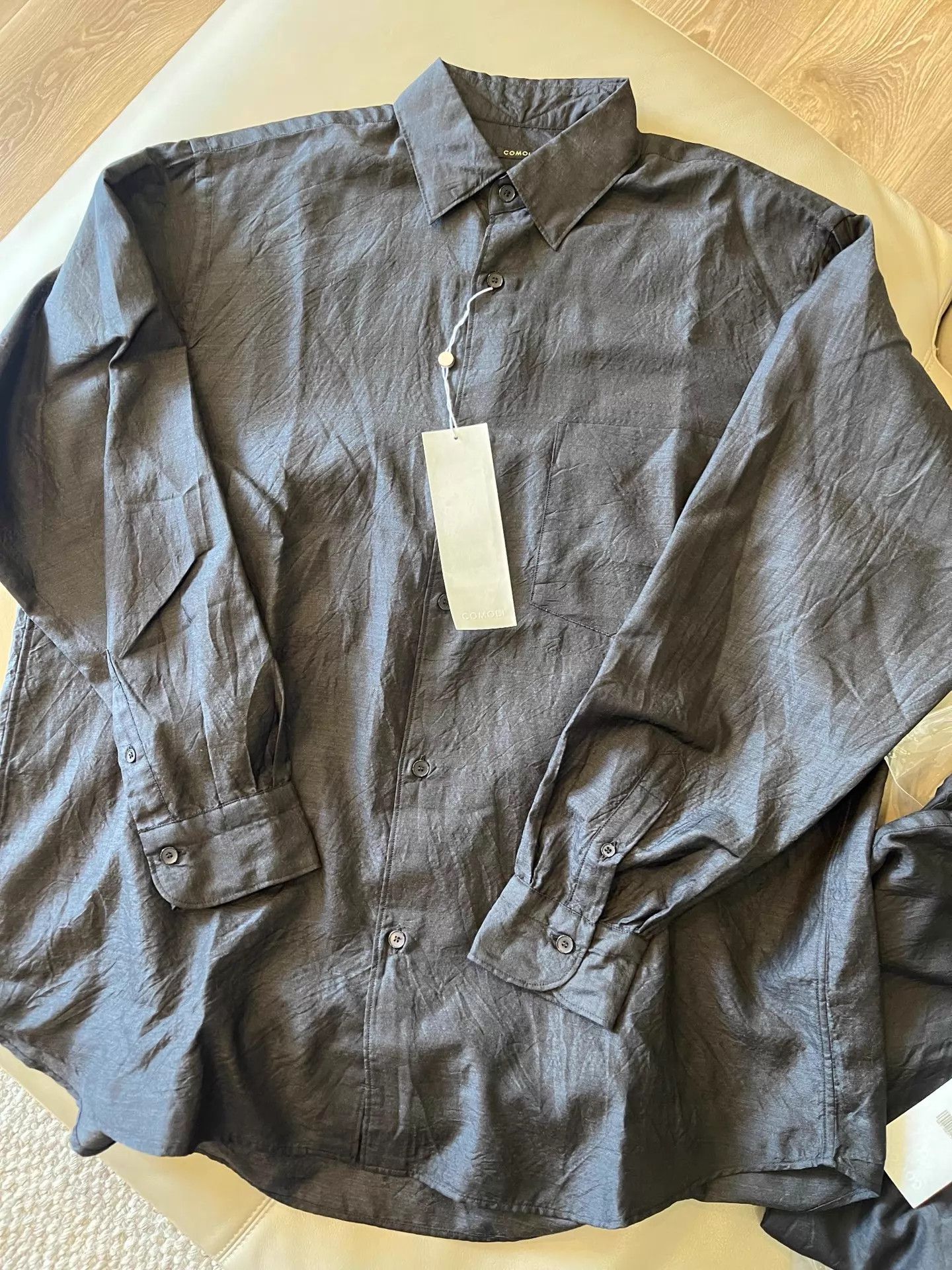 Comoli Comoli Workshirt Cotton Navy | Grailed