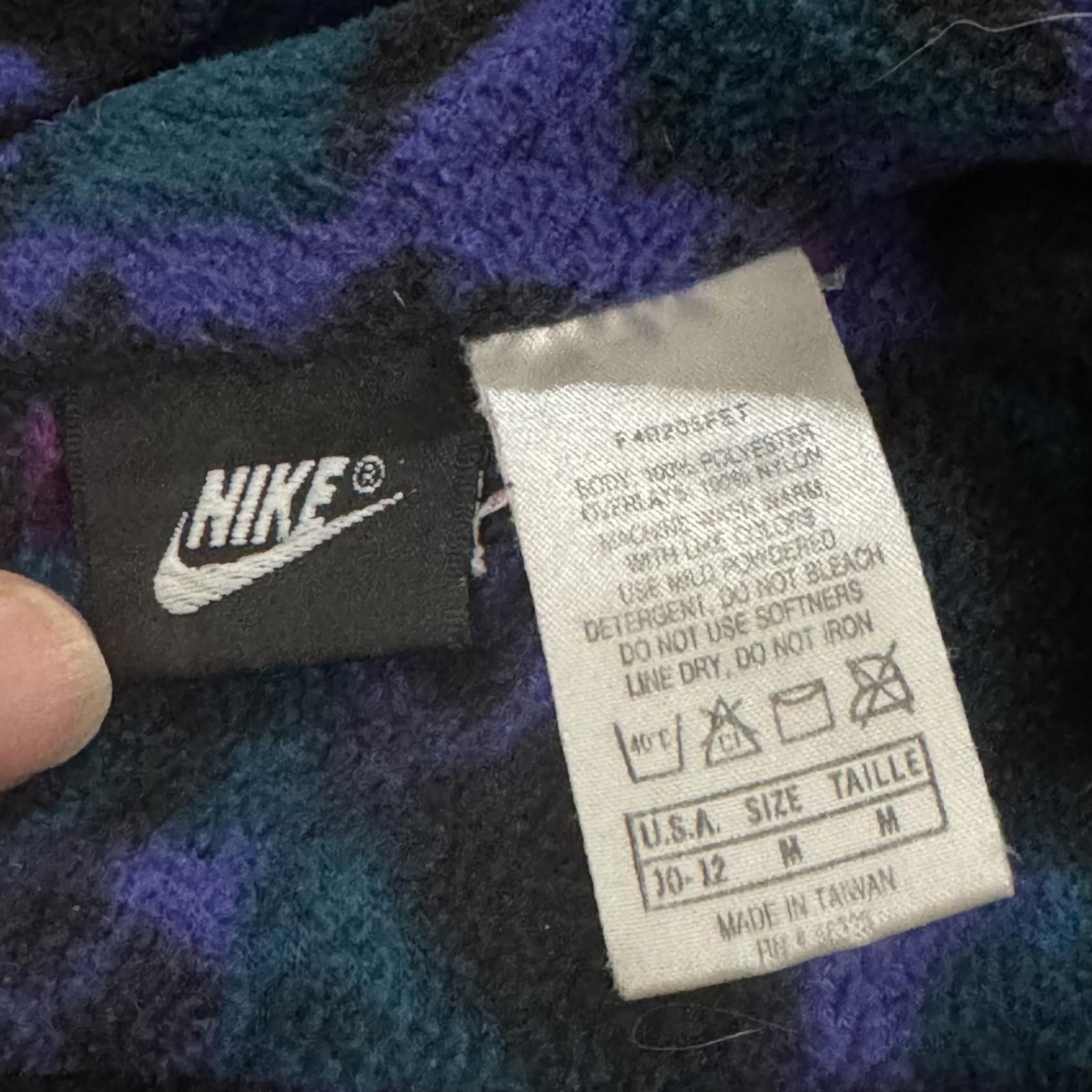 Nike Vintage Nike F.I.T. Aztec Fleece Half Zip Pullover Geometric Size ONE SIZE - 4 Thumbnail