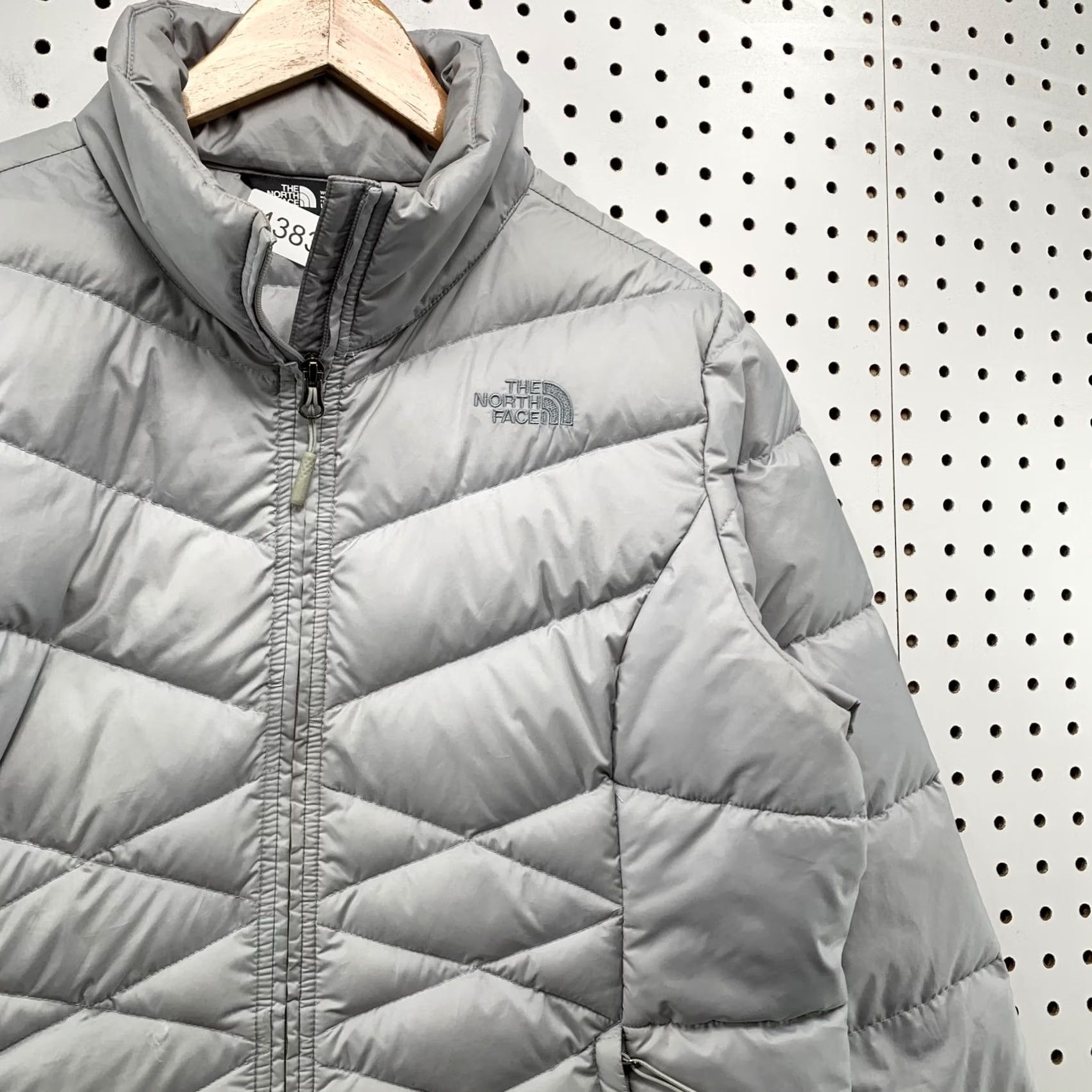 The North Face The North Face 550 Down Puffer Jacket Womens Large Gray Goose Quilted Jacket Size L / US 10 / IT 46 - 7 Thumbnail