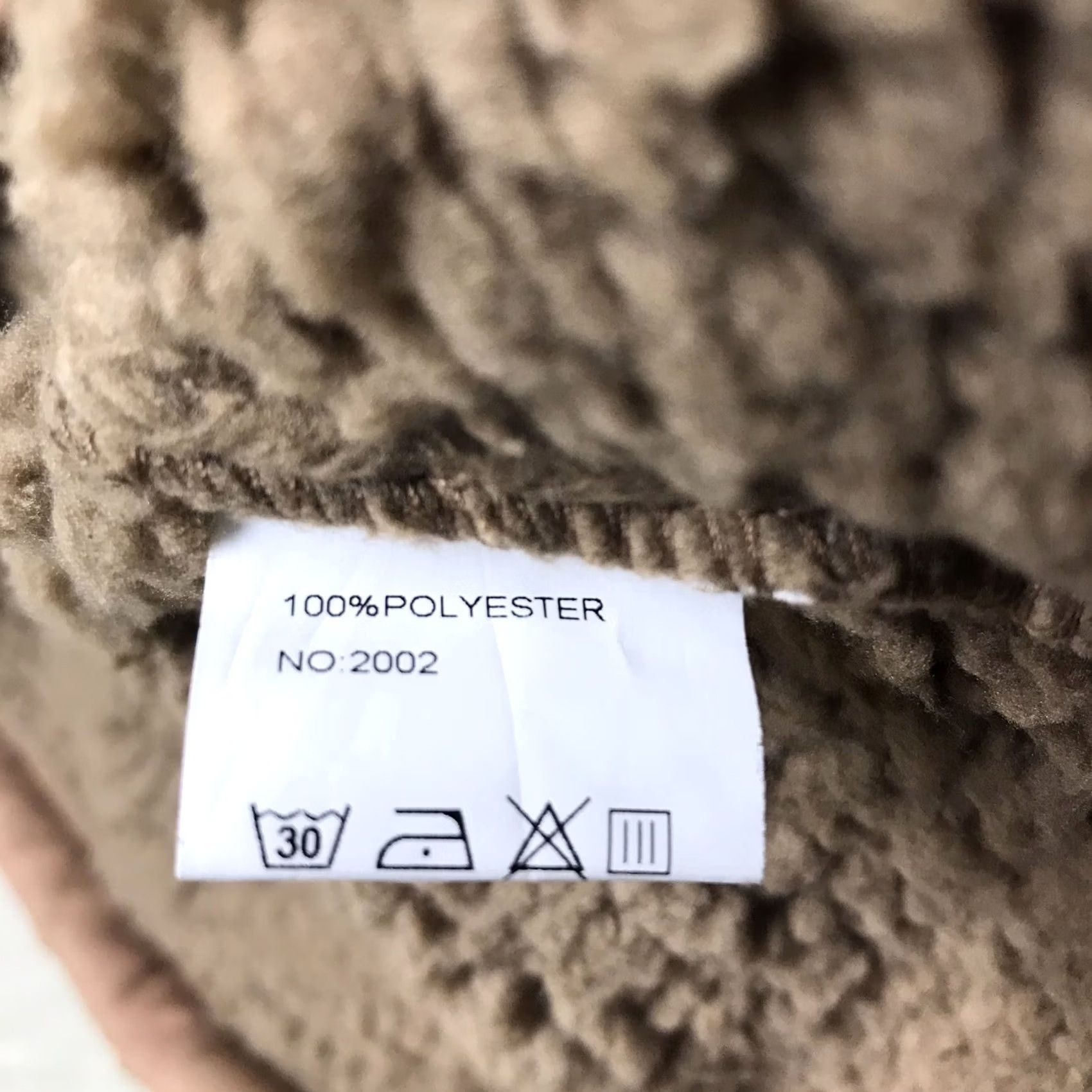 Vintage Jellybuddy Mens Jacket Khaki Distressed American Flag Print Sherpa-Lined Full Zip Overcoat L Size US L / EU 52-54 / 3 - 5 Thumbnail