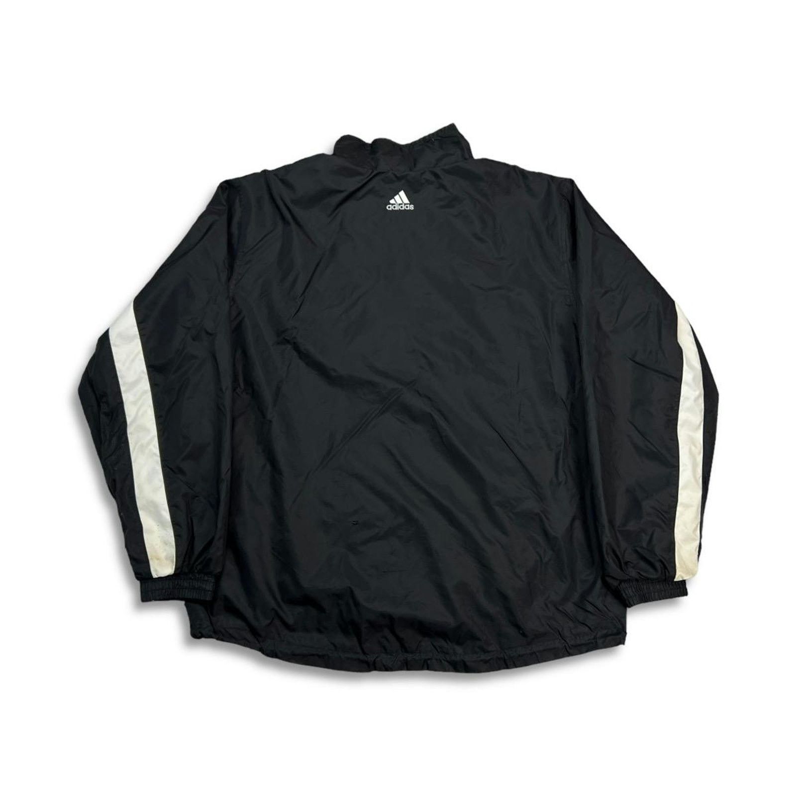 Adidas × Vintage Adidas Jacket Large Stripe Spell Out Zip Windbreaker Bomber Size US L / EU 52-54 / 3 - 5 Thumbnail
