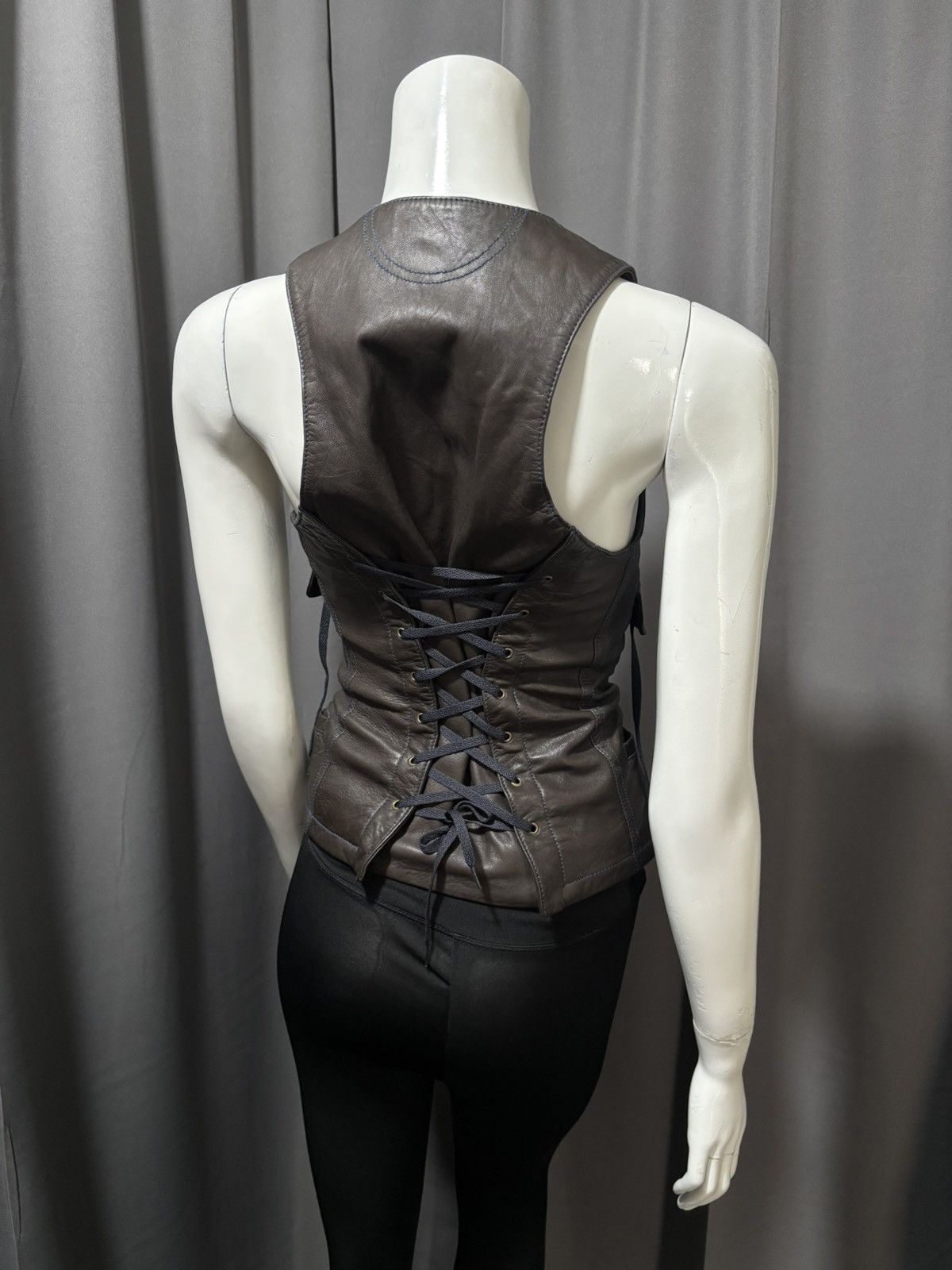 Converse Napoleon Corset Leather Vest Size XS / US 0-2 / IT 36-38 - 2 Thumbnail