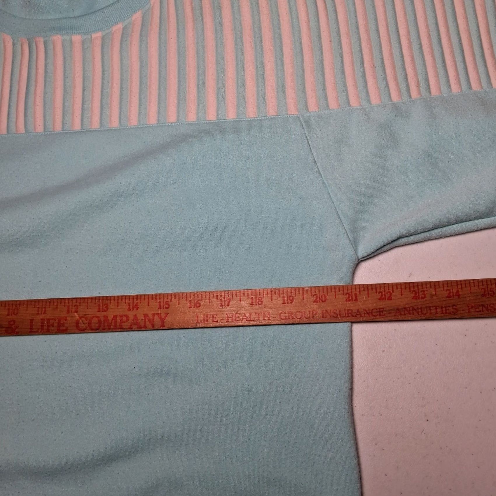 Vintage VINTAGE Apres Sport Sweatshirt Women Large Blue Pink Ribbed Crewneck READ Size L / US 10 / IT 46 - 6 Thumbnail