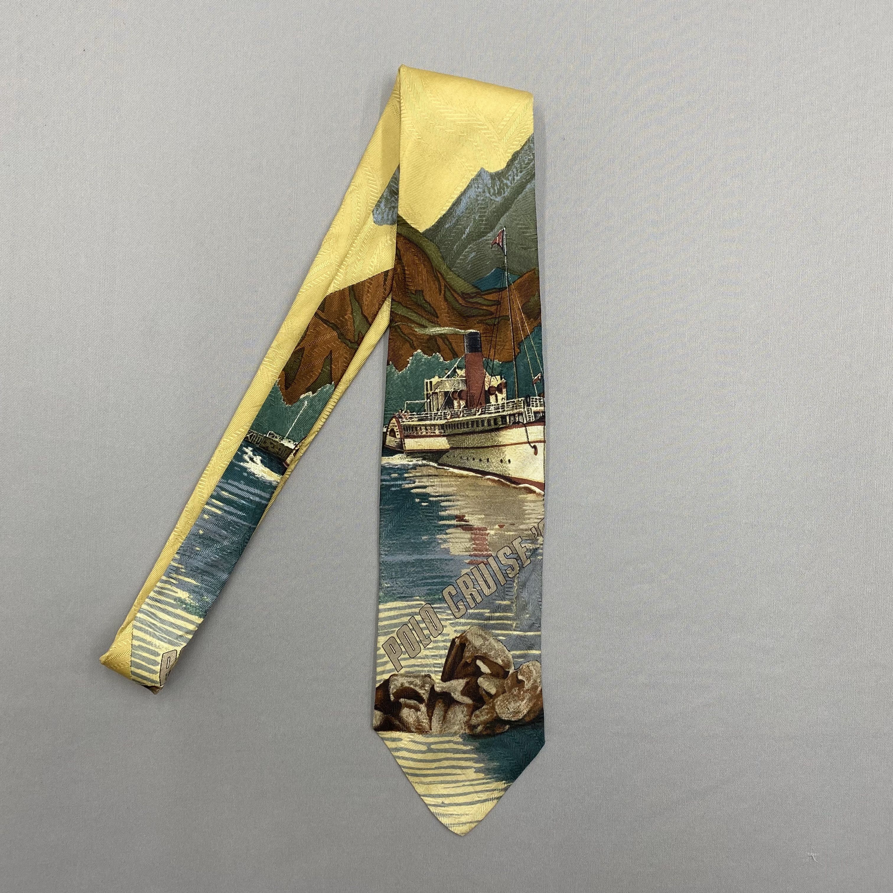 Polo Ralph Lauren Vintage Polo Ralph Lauren SILK Necktie Cravate Pure Silk Size ONE SIZE - 4 Thumbnail