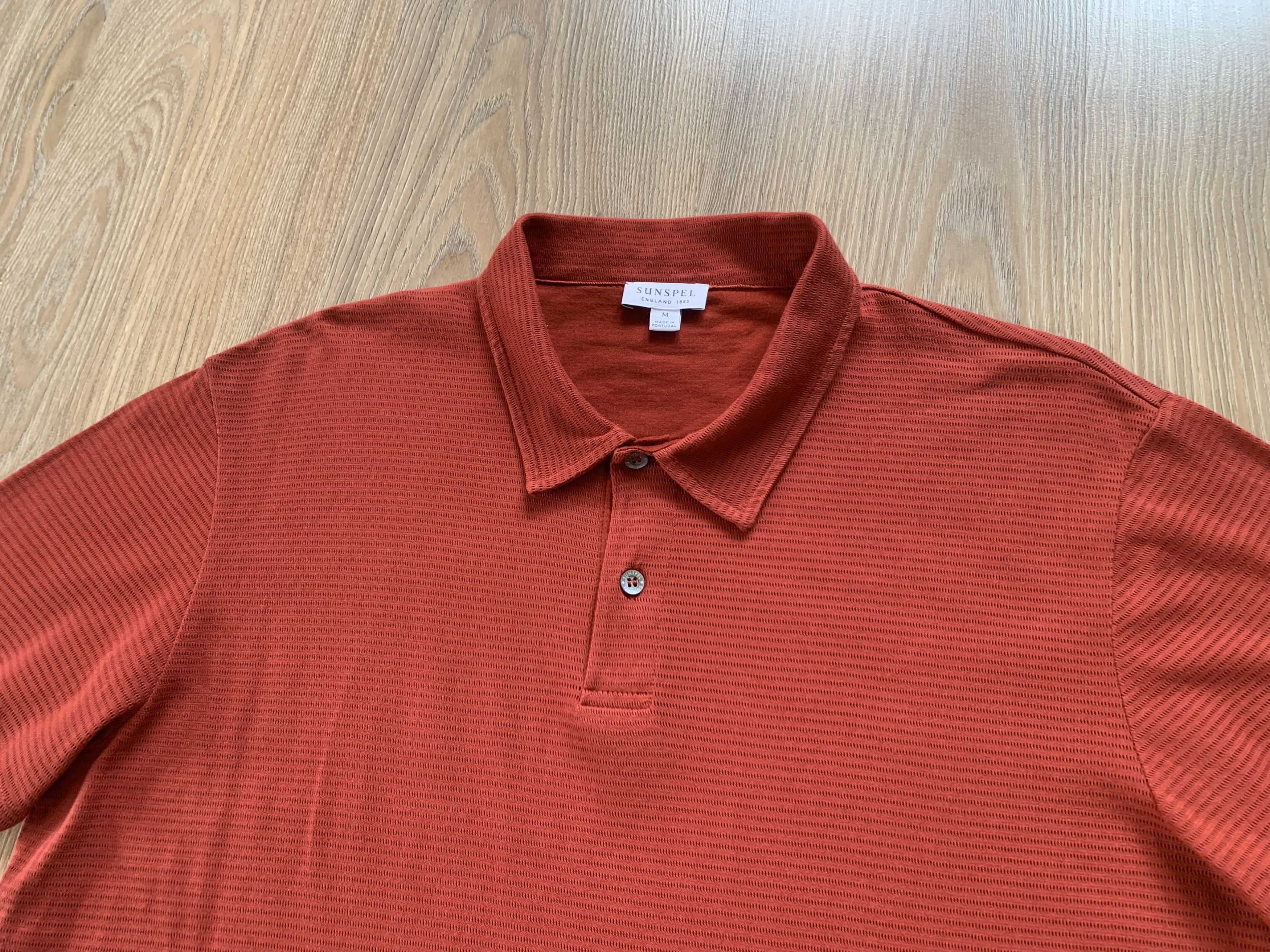 Sunspel Sunspel England Mens Mesh Cotton Polo T Shirt Size US M / EU 48-50 / 2 - 4 Thumbnail