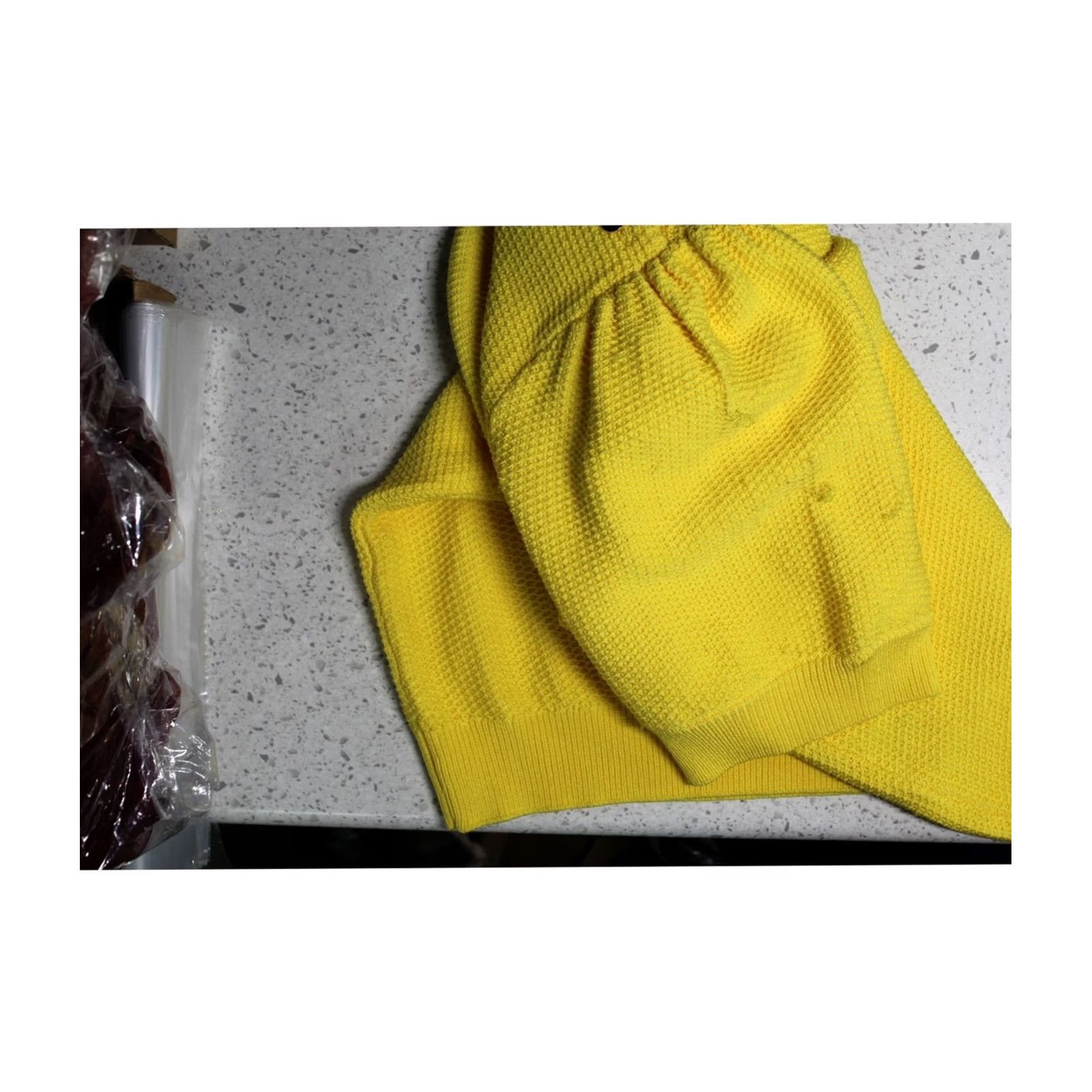 Karl Lagerfeld Karl Lagerfeld Womens Honeycomb Pullover Sweater L yellow Size L / US 10 / IT 46 - 3 Thumbnail